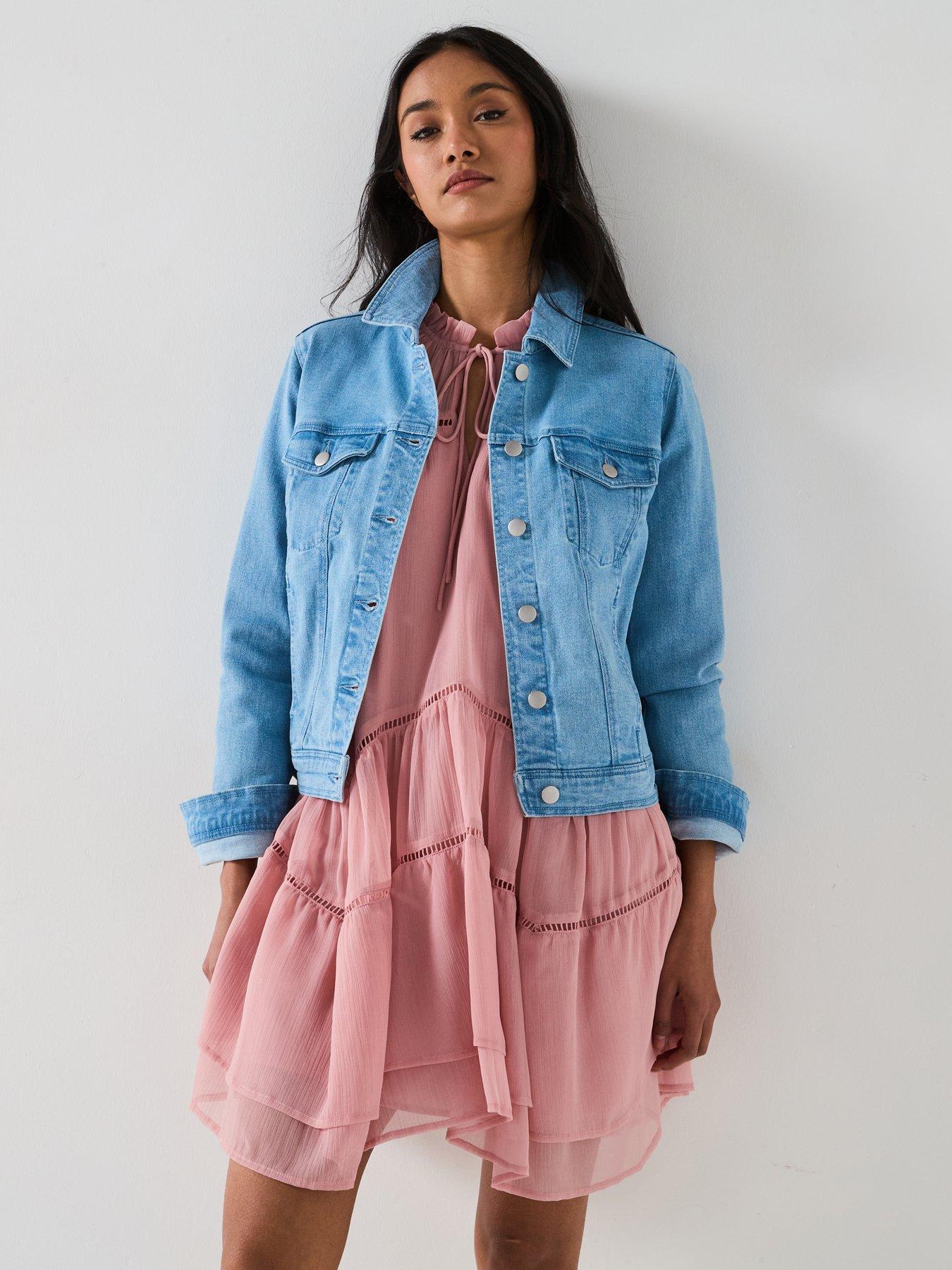 undefined Denim Western Jacket - Bleach Wash