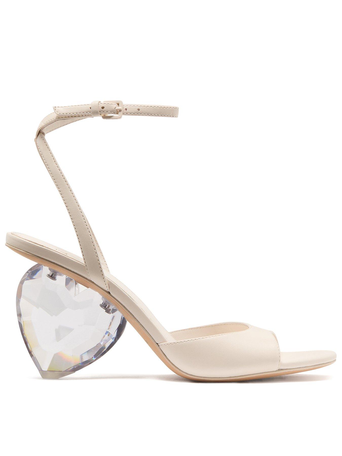 undefined Perfect Pair Heart Heel Sandal - Cream