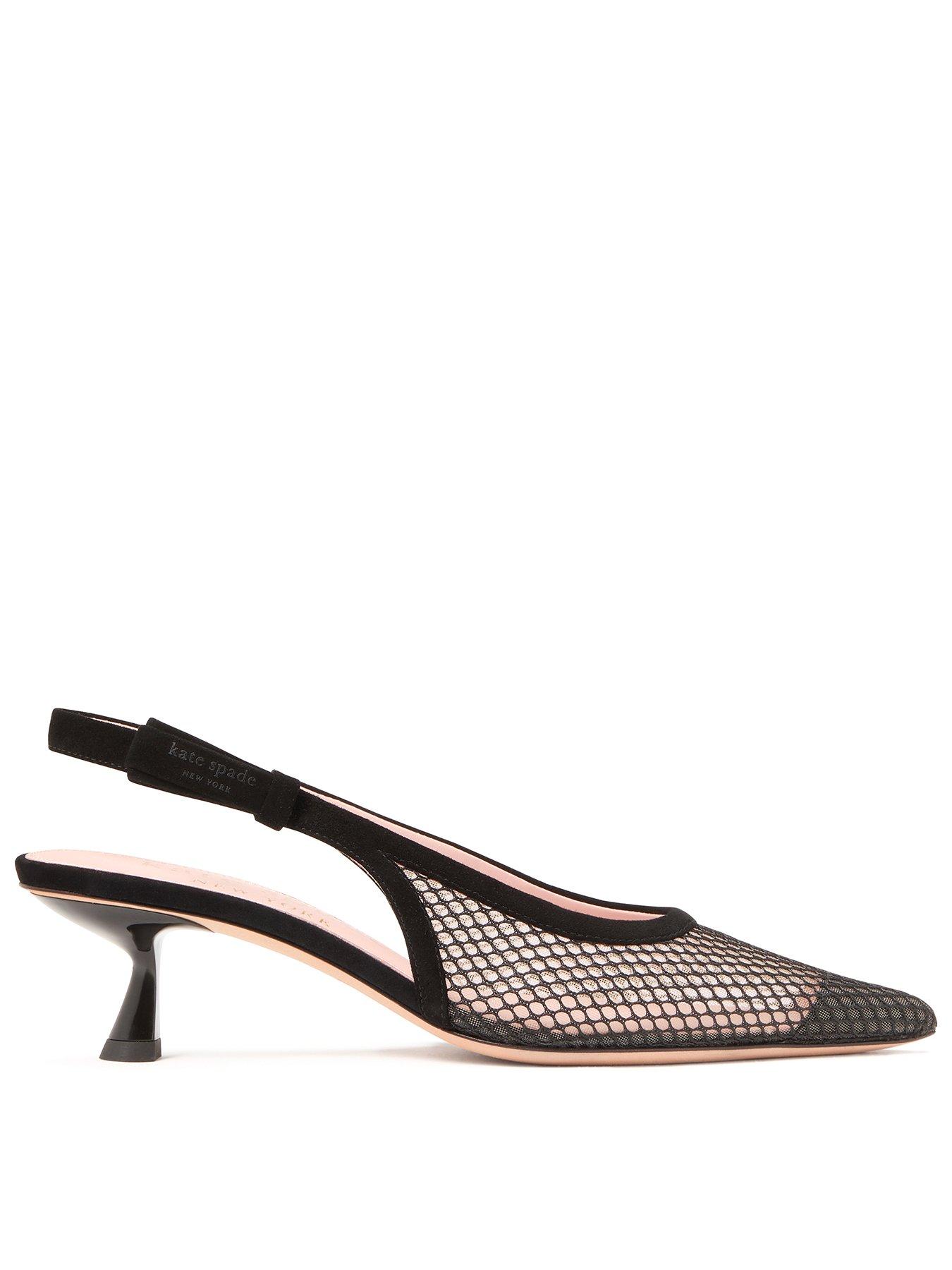 undefined Riley Slingback Kitten Heel - Black
