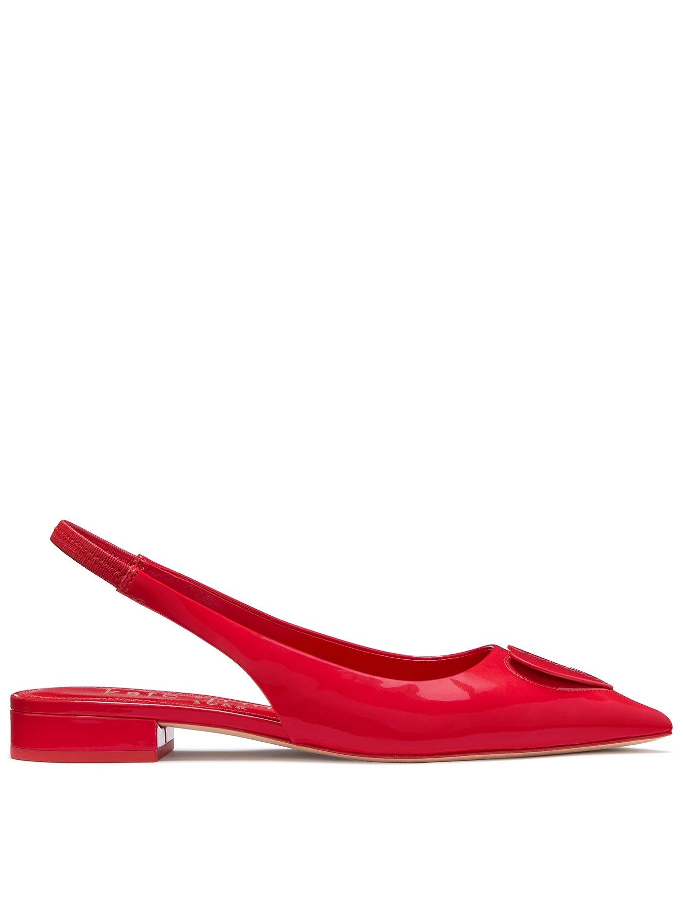 undefined Perfect Pair Heart Slingback Flat - Red