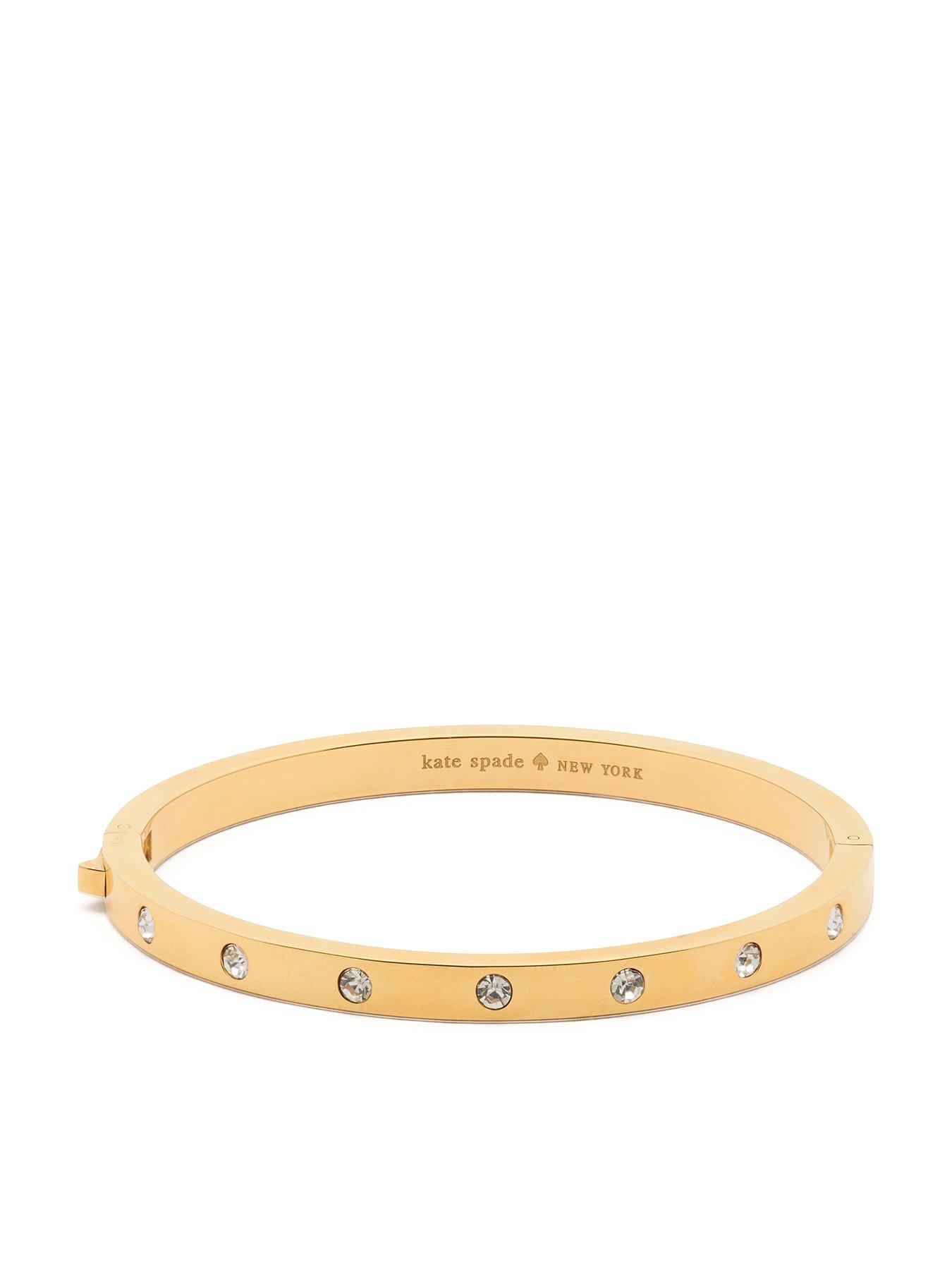Kate Spade New York Set In Stone Metal Stone Hinged Bangle