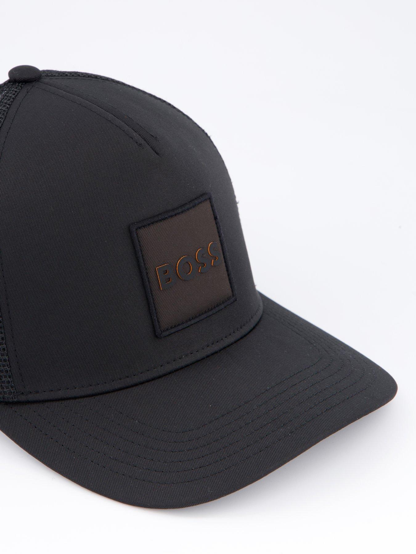 Image 4 of 4 of BOSS Elliot Patch Logo Trucker Cap - Black