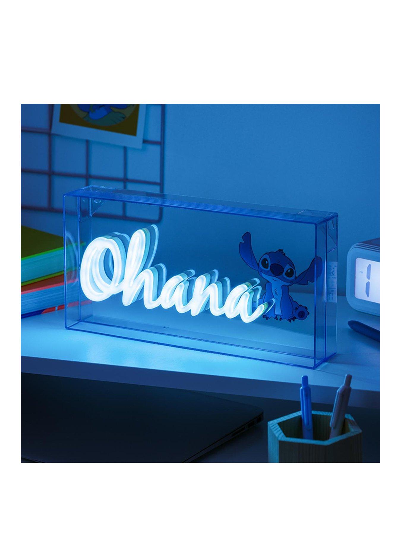 Product photograph of Disney Stitch Stitch Ohana Led Neon Light from very.co.uk