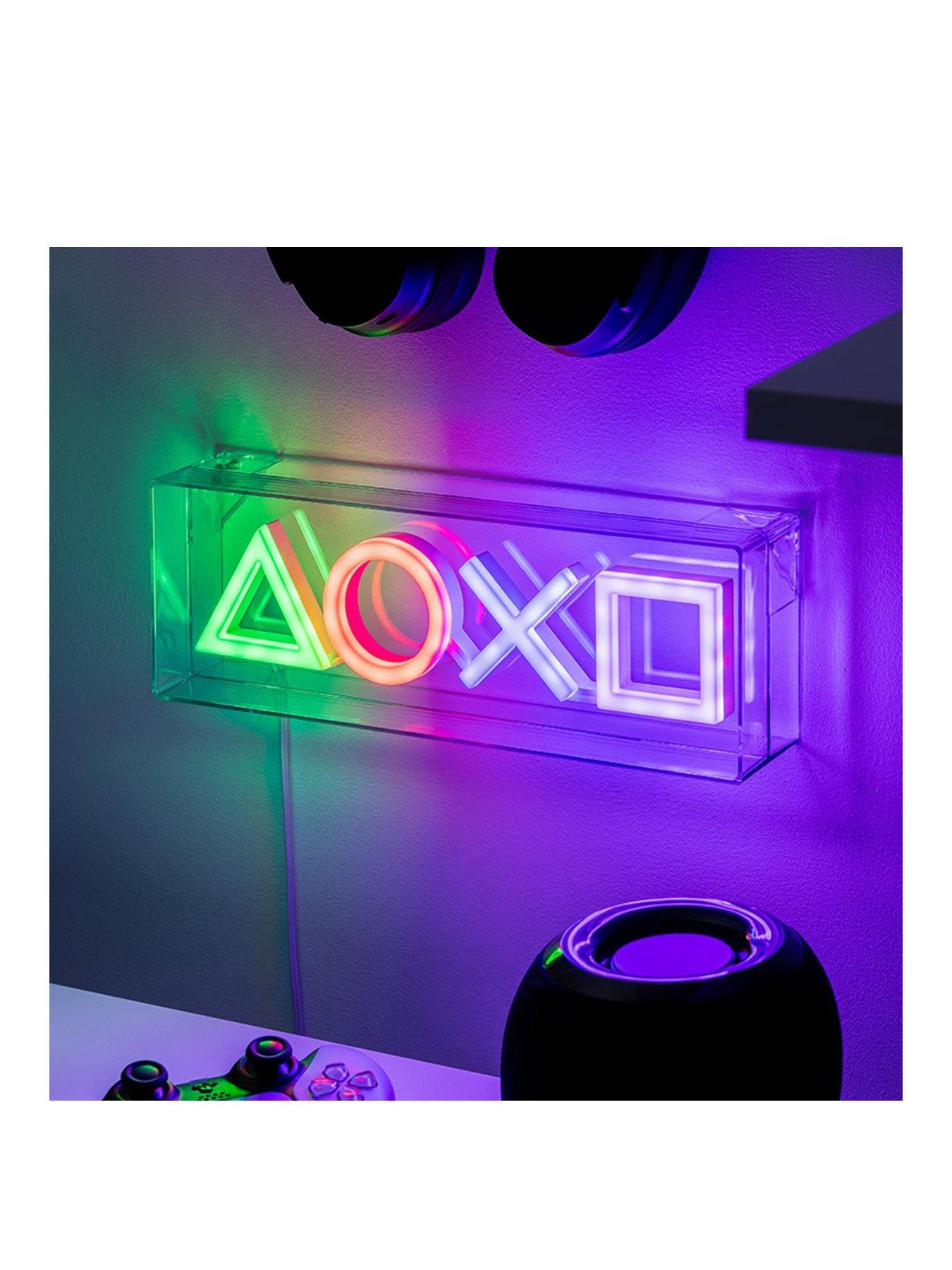 Product photograph of Playstation Led Neon Light from very.co.uk