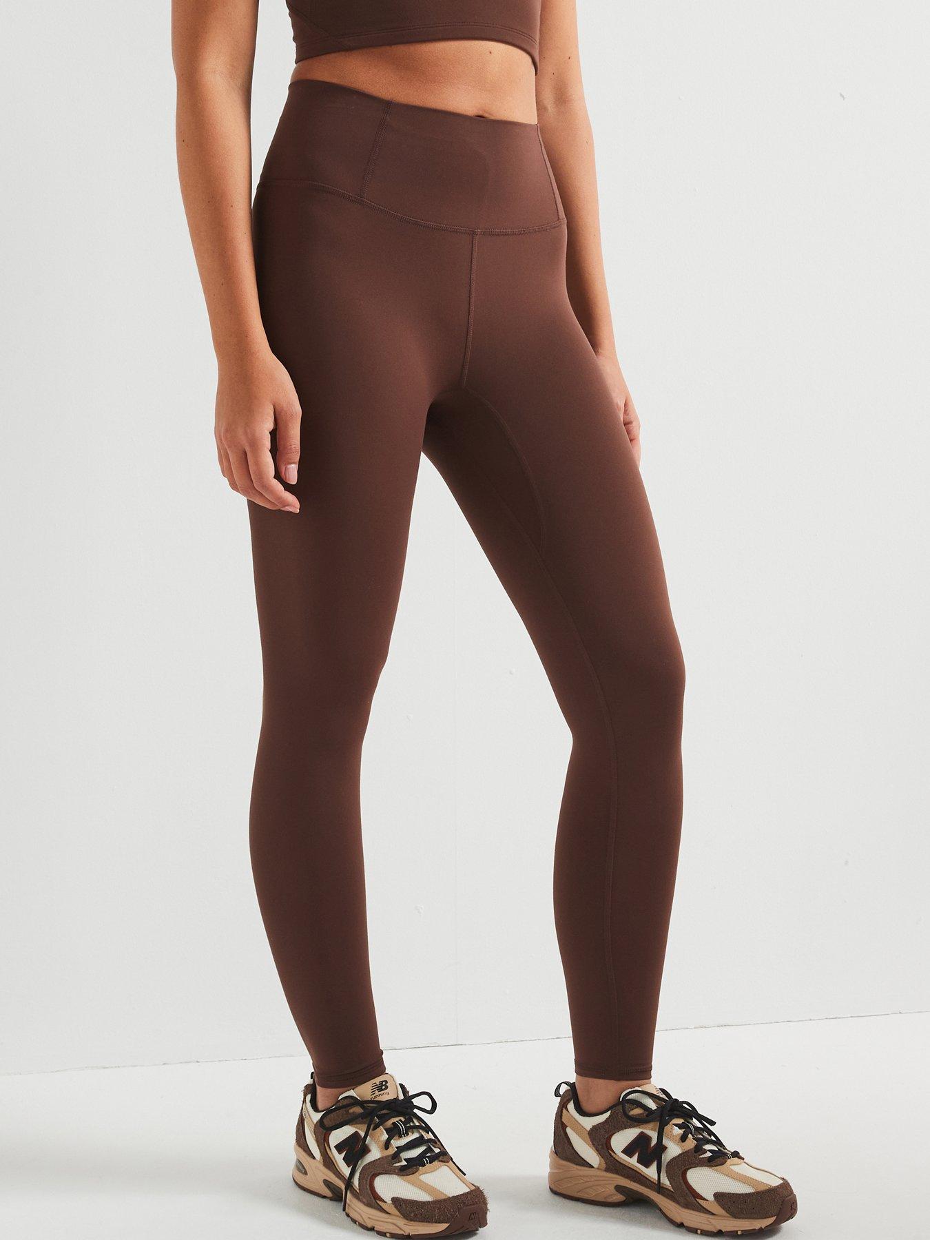 undefined Womens Training Never Better Tights - Cocoa