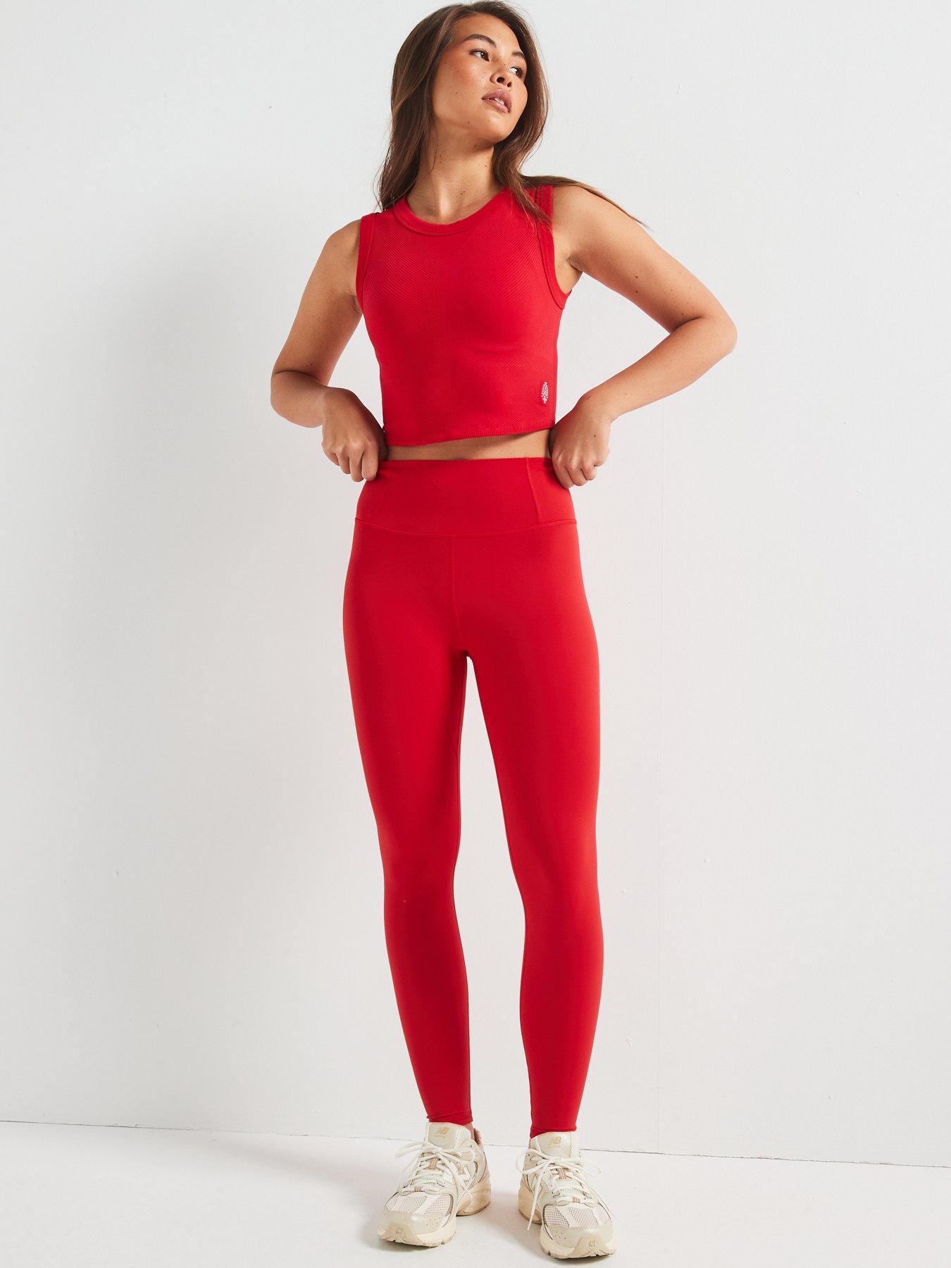 Image 3 of 6 of FP Movement Womens Training Throw Muscle Tank - Red