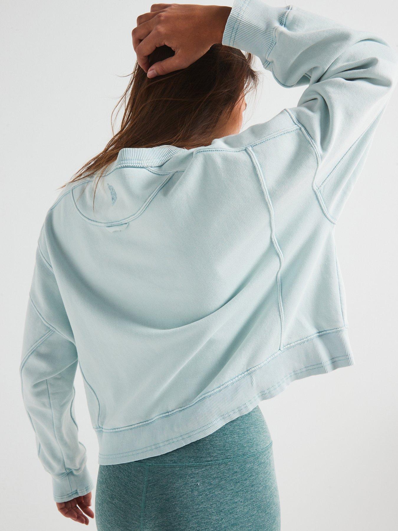 Image 2 of 5 of FP Movement Womens Intercept Pullover Sweat - Arctic Snow - Blue