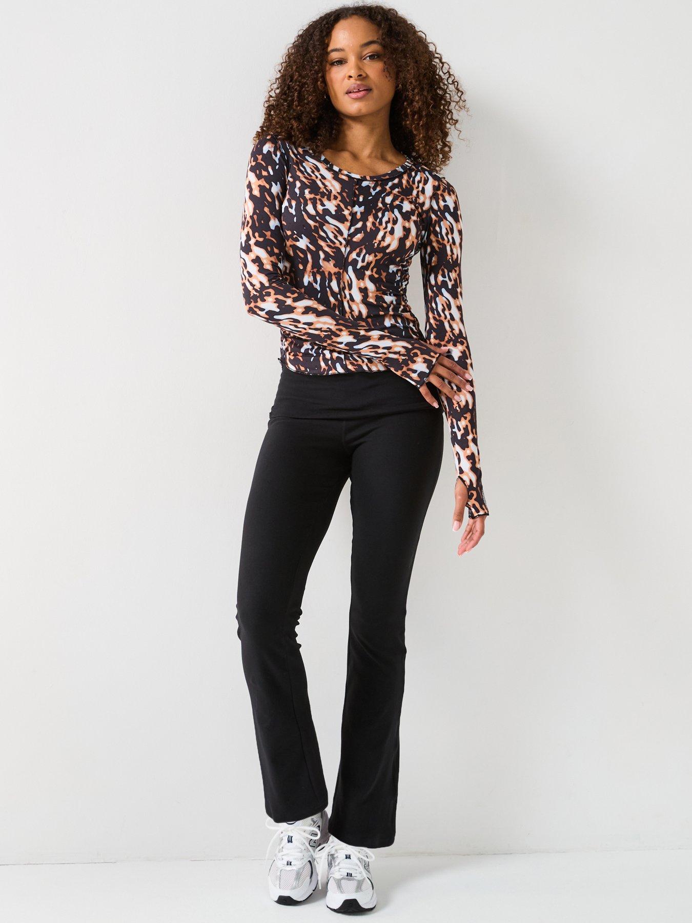 Image 3 of 6 of FP Movement Womens Printed Right On Run Long Sleeve Top - Tortoise Shell