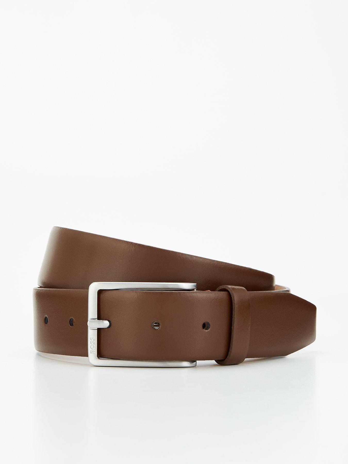undefined Erman-l 3.5cm Formal Leather Belt- Brown