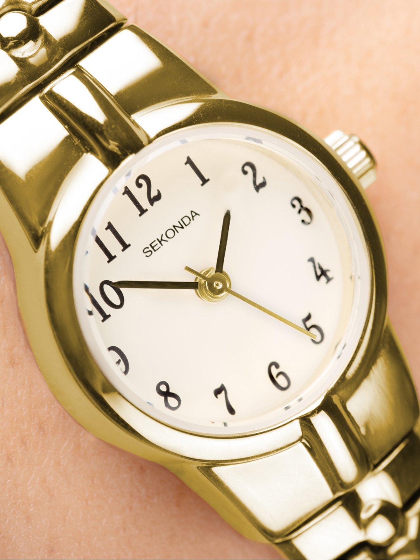 Image 4 of 7 of Sekonda Womens Newton Gold Stainless Steel Bracelet with Cream Dial Analogue Watch