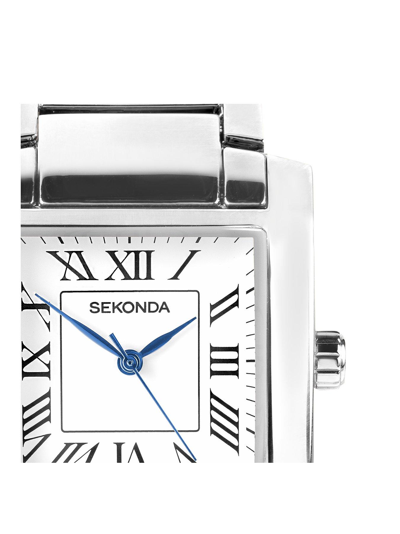 Image 2 of 7 of Sekonda Mens Montreal Silver Alloy Bracelet with White Dial Analogue Watch