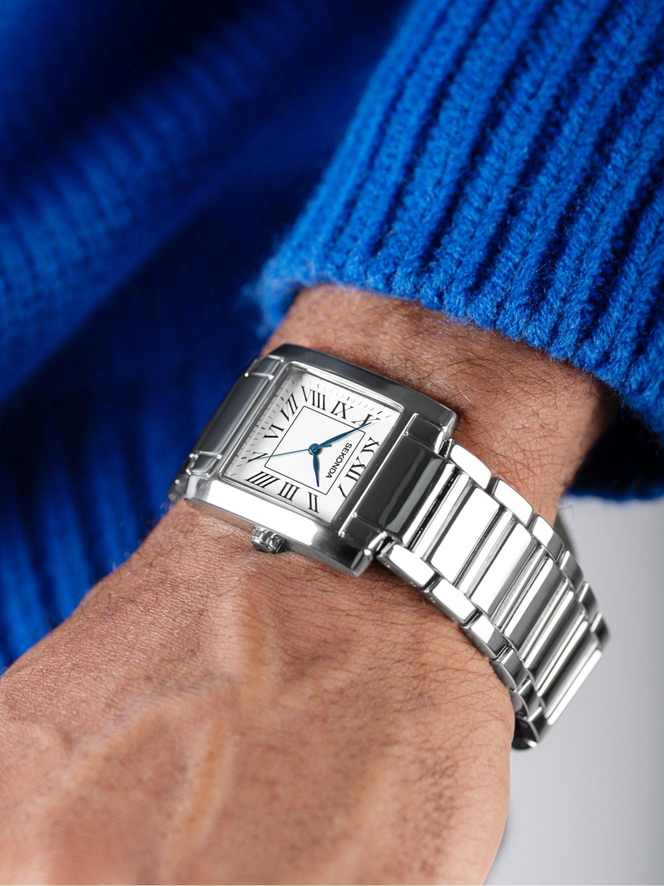 Image 3 of 7 of Sekonda Mens Montreal Silver Alloy Bracelet with White Dial Analogue Watch