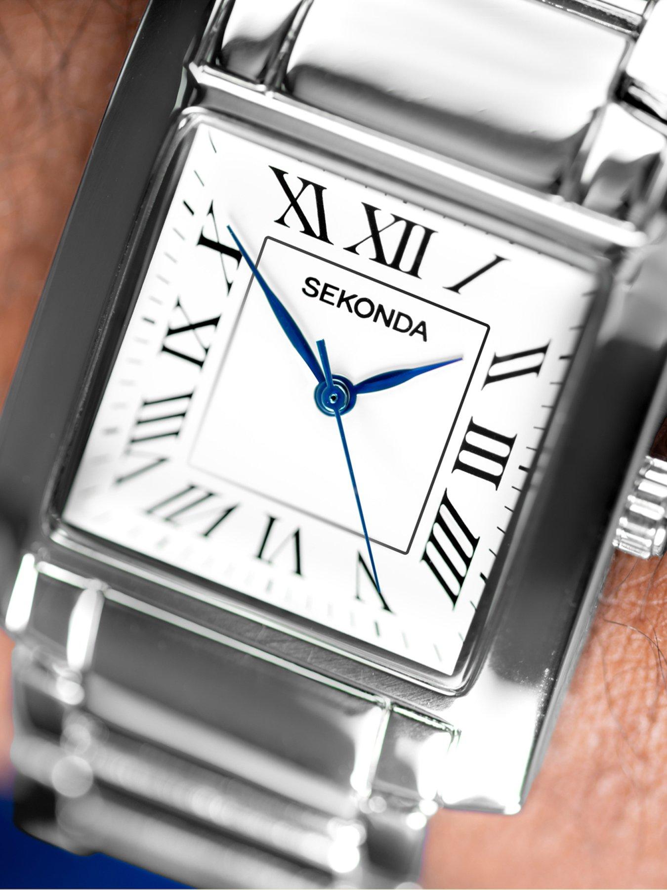 Image 4 of 7 of Sekonda Mens Montreal Silver Alloy Bracelet with White Dial Analogue Watch