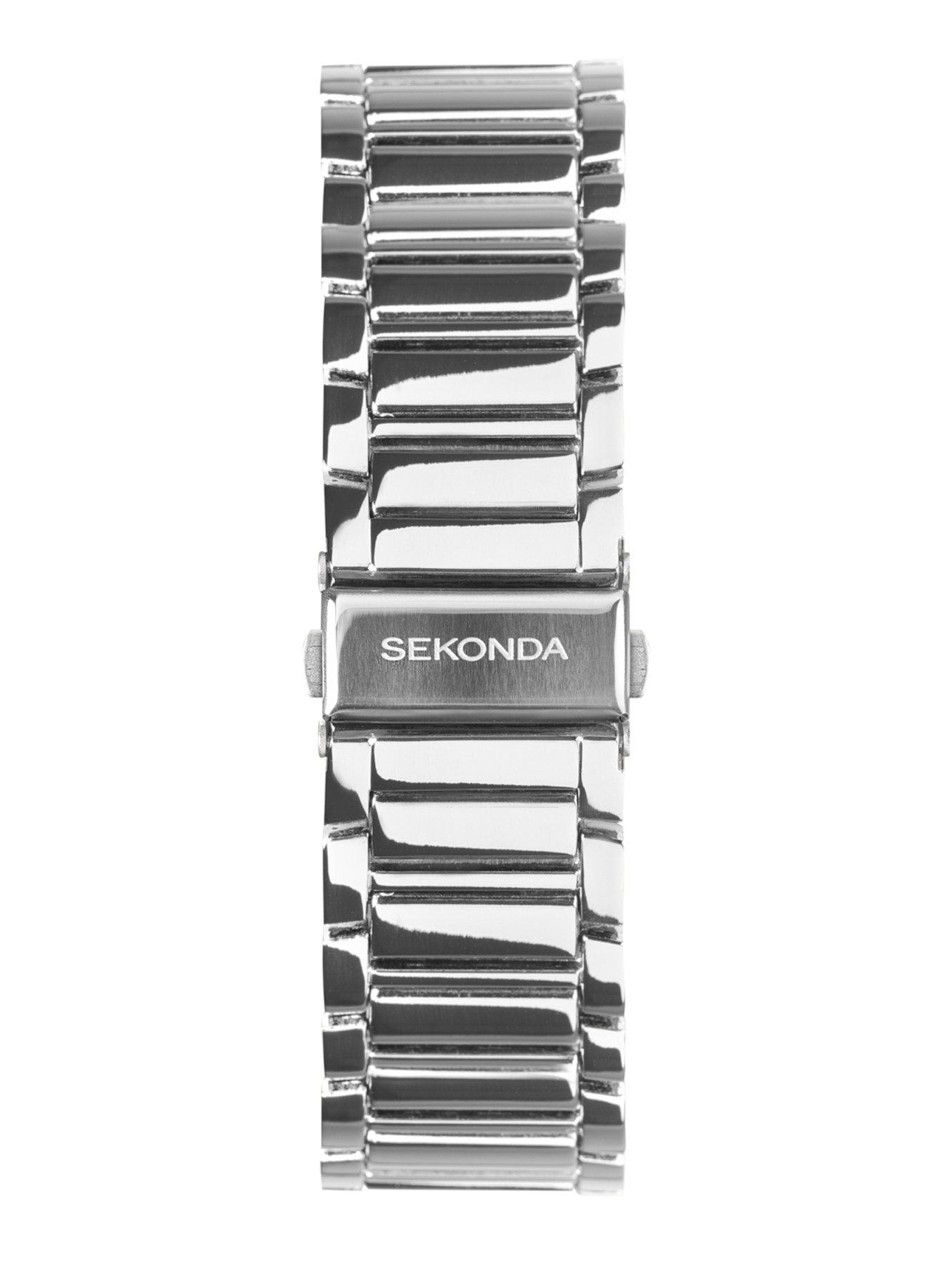Image 7 of 7 of Sekonda Mens Montreal Silver Alloy Bracelet with White Dial Analogue Watch