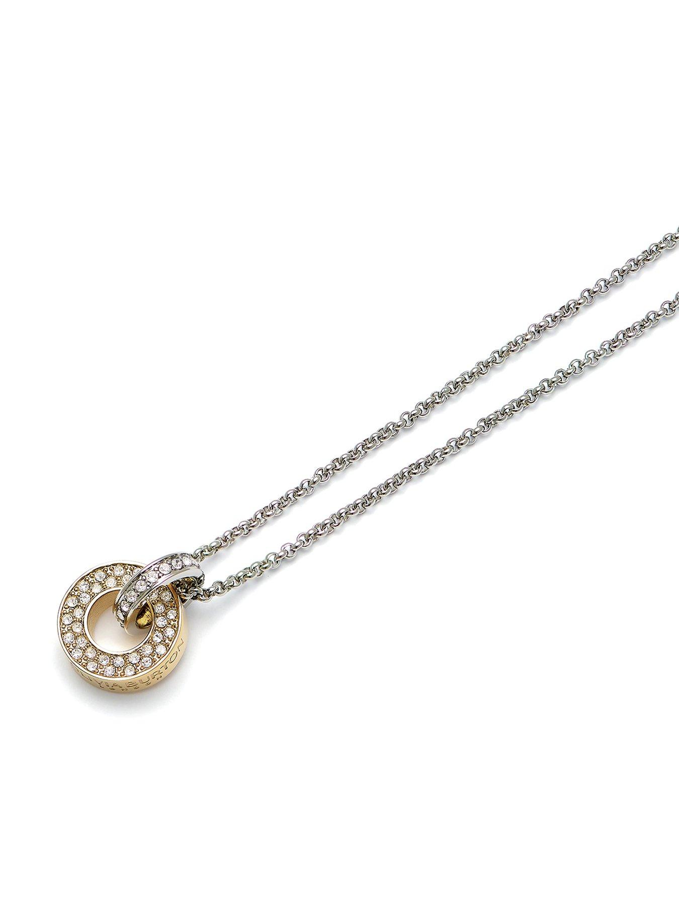 Olivia Burton OBJ SS GP Interlink Necklace Very
