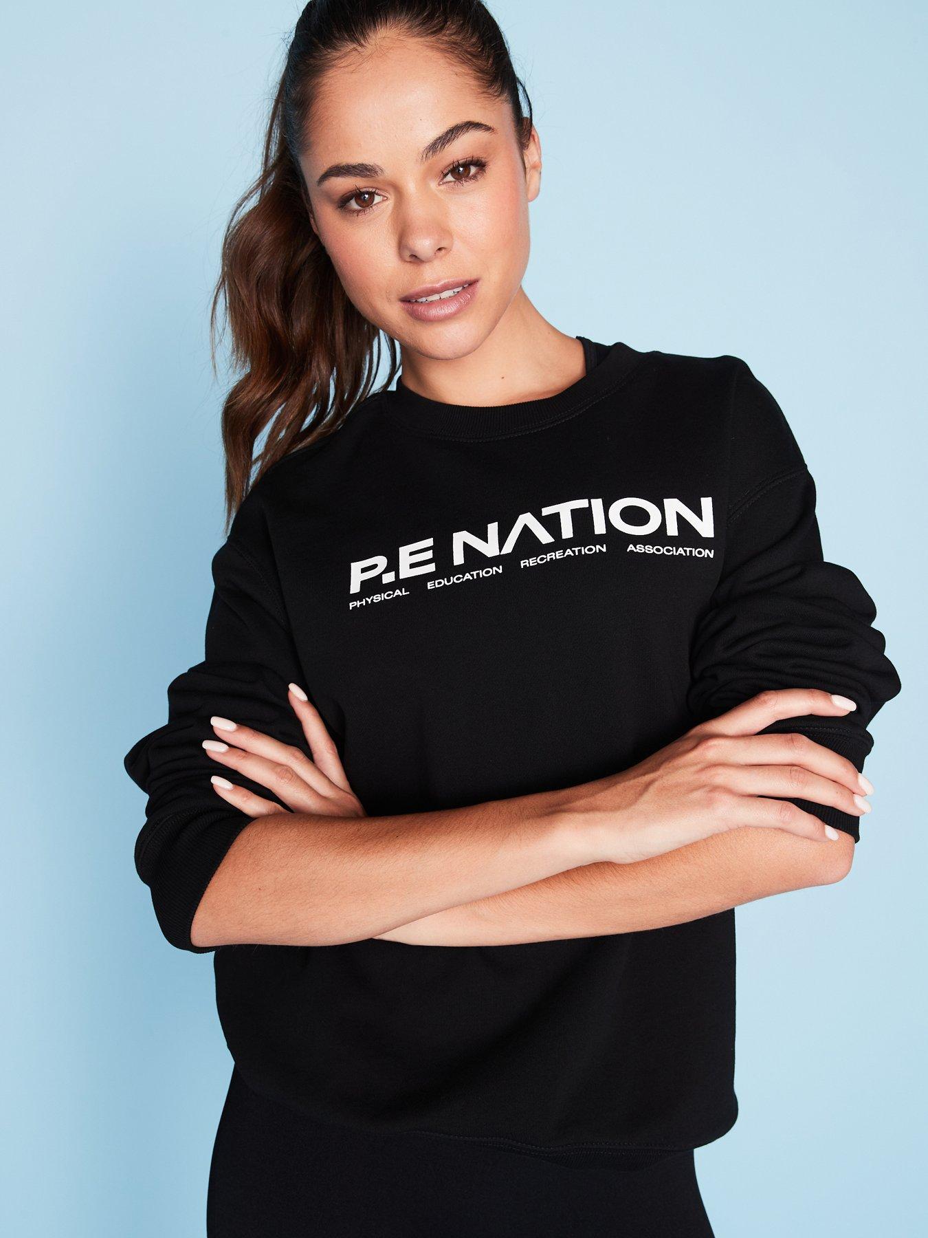 Image 4 of 6 of P.E Nation Womens Training Qualify Sweatshirt - Black