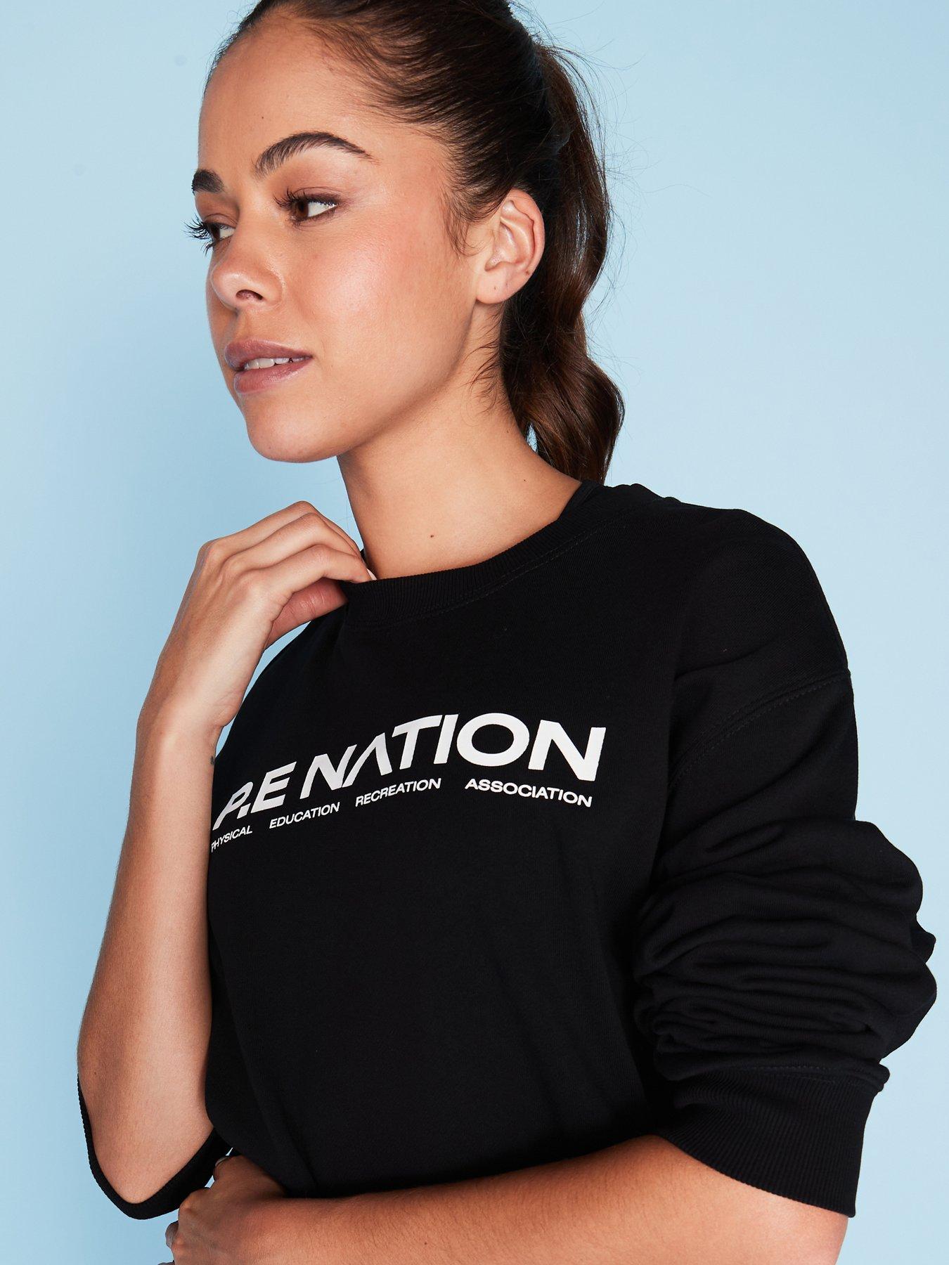 Image 6 of 6 of P.E Nation Womens Training Qualify Sweatshirt - Black