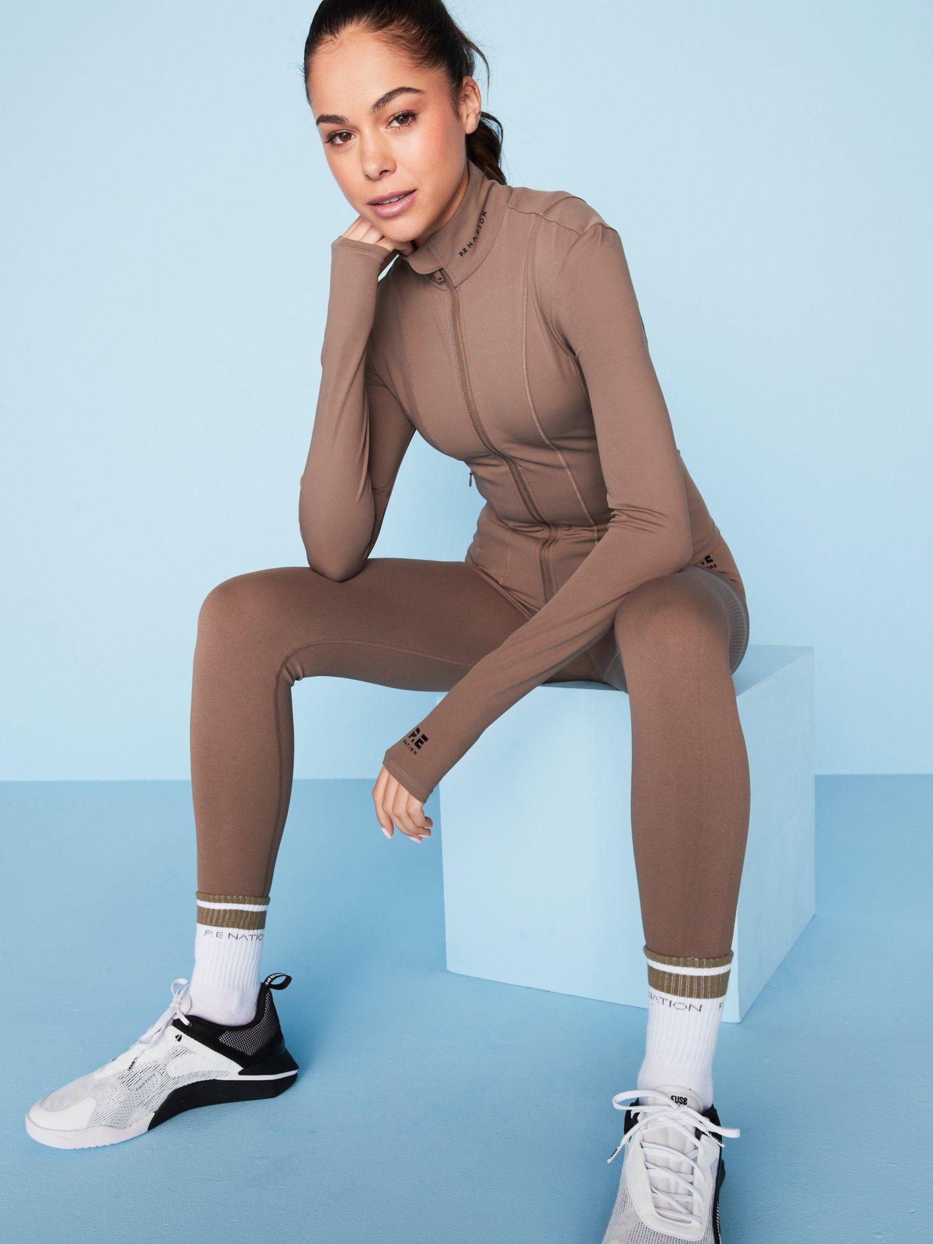 Image 3 of 6 of P.E Nation Womens Training Breakthrough Jacket - Brown