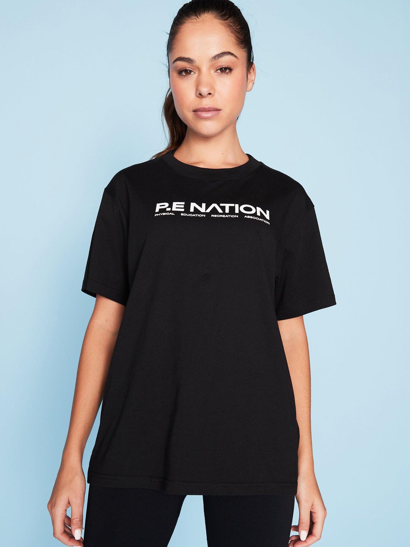Image 1 of 6 of P.E Nation Womens Training Aero T-Shirt - Black