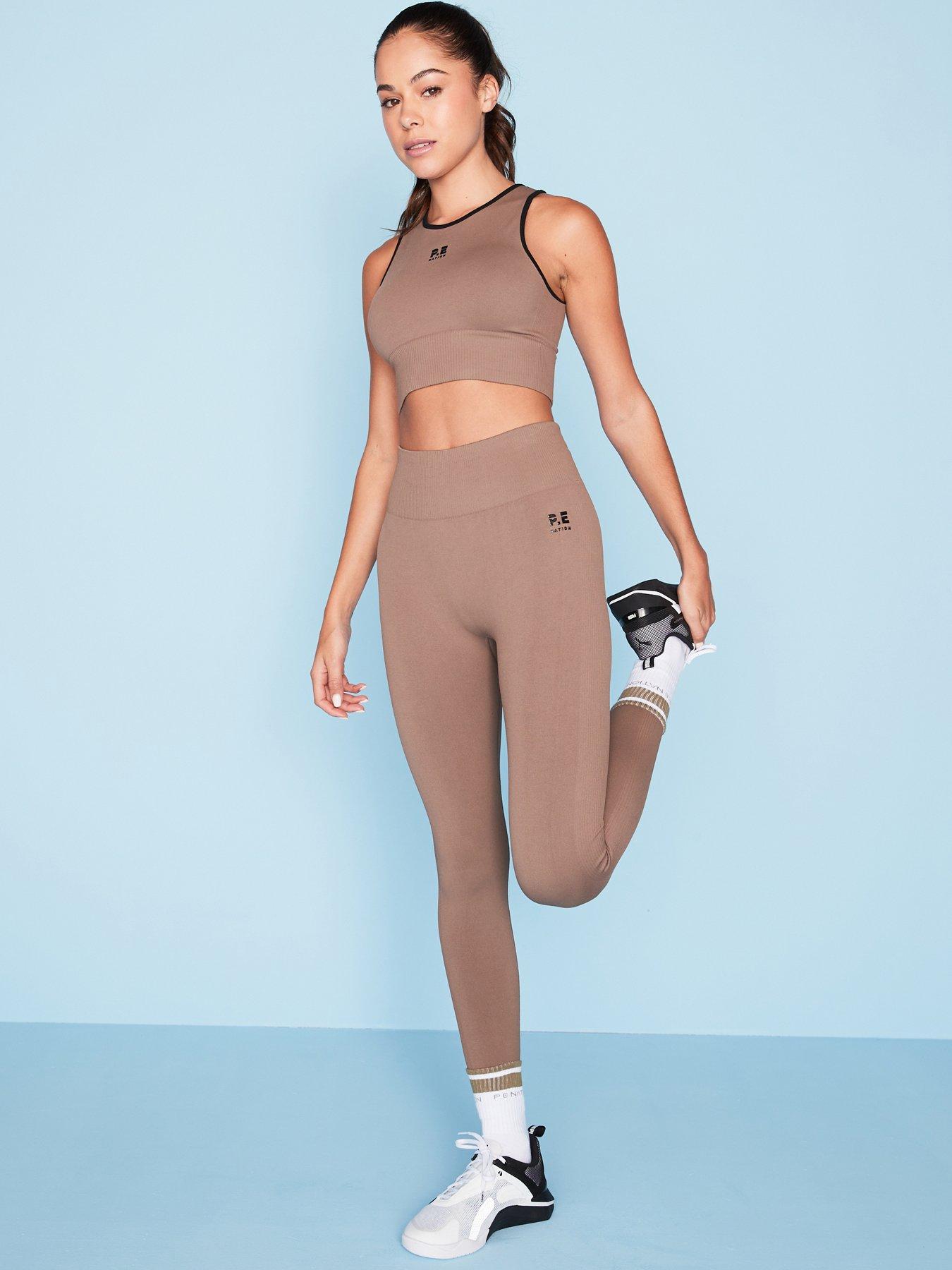 undefined Womens Training Restore Seamless Legging - Brown