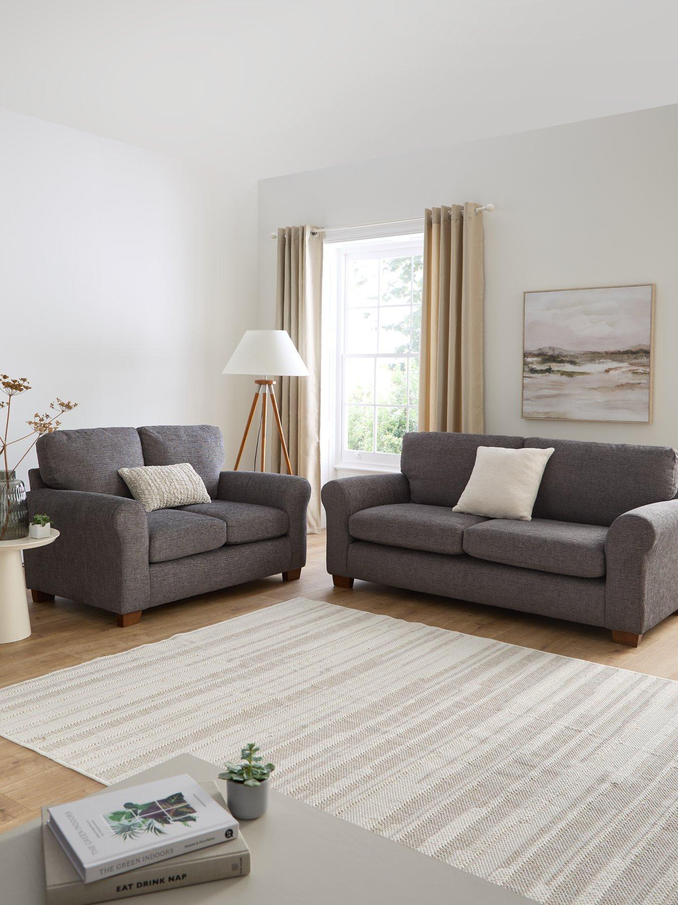 undefined New Bailey Fabric 3 + 2 Seater Sofa Set (Buy  &  SAVE!) - FSC® Certified
