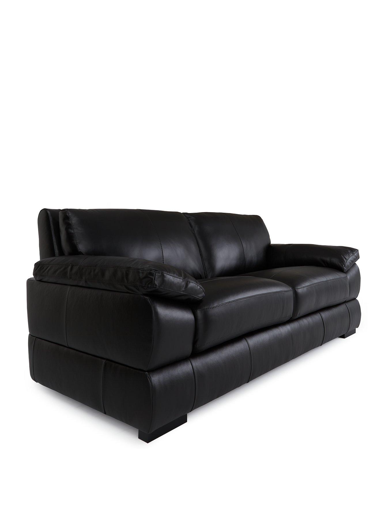 Image 3 of 6 of The Very Collection Marlow 3 + 2 Seater Leather Sofa Set - FSC&reg; Certified