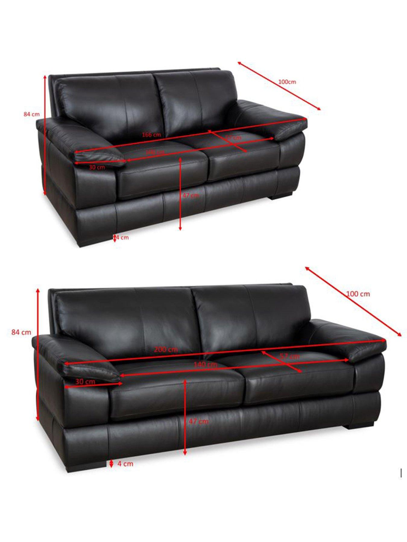 Image 5 of 6 of The Very Collection Marlow 3 + 2 Seater Leather Sofa Set - FSC&reg; Certified