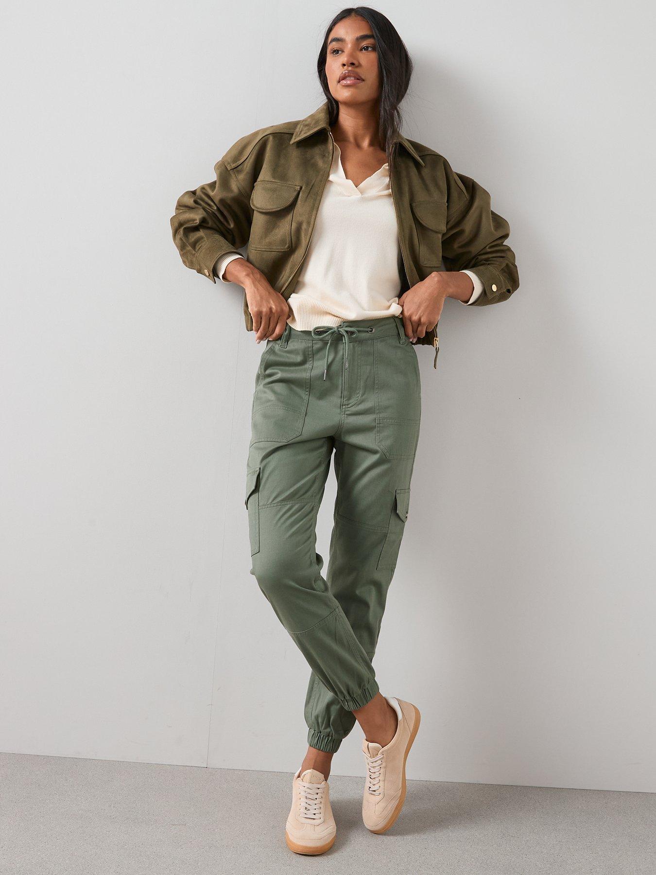 Image 4 of 6 of V by Very Utility Cargo Joggers - Khaki