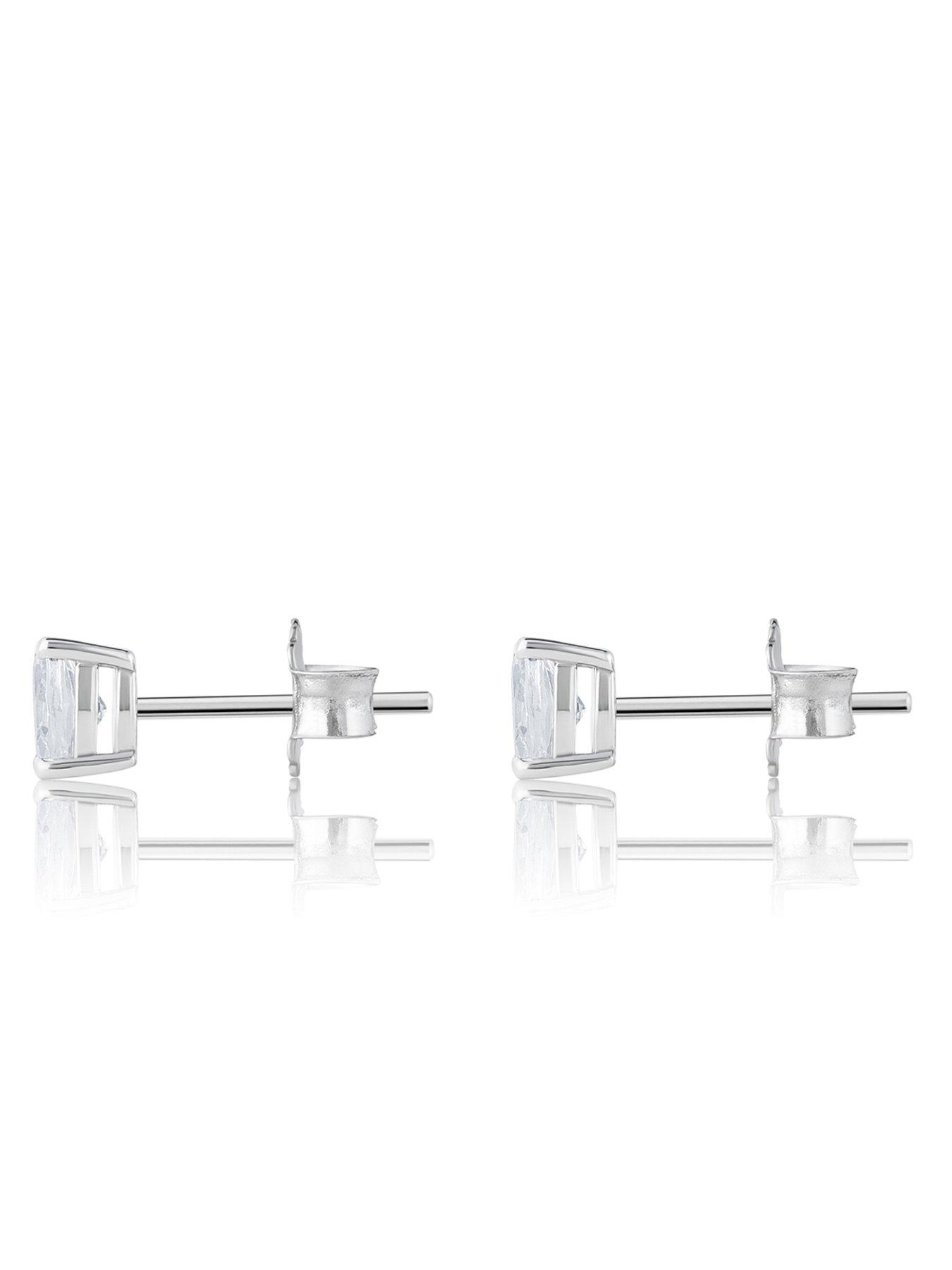 Image 4 of 6 of Love DIAMOND 9K 0.50ct Lab Grown Diamond Oval Cut Studs