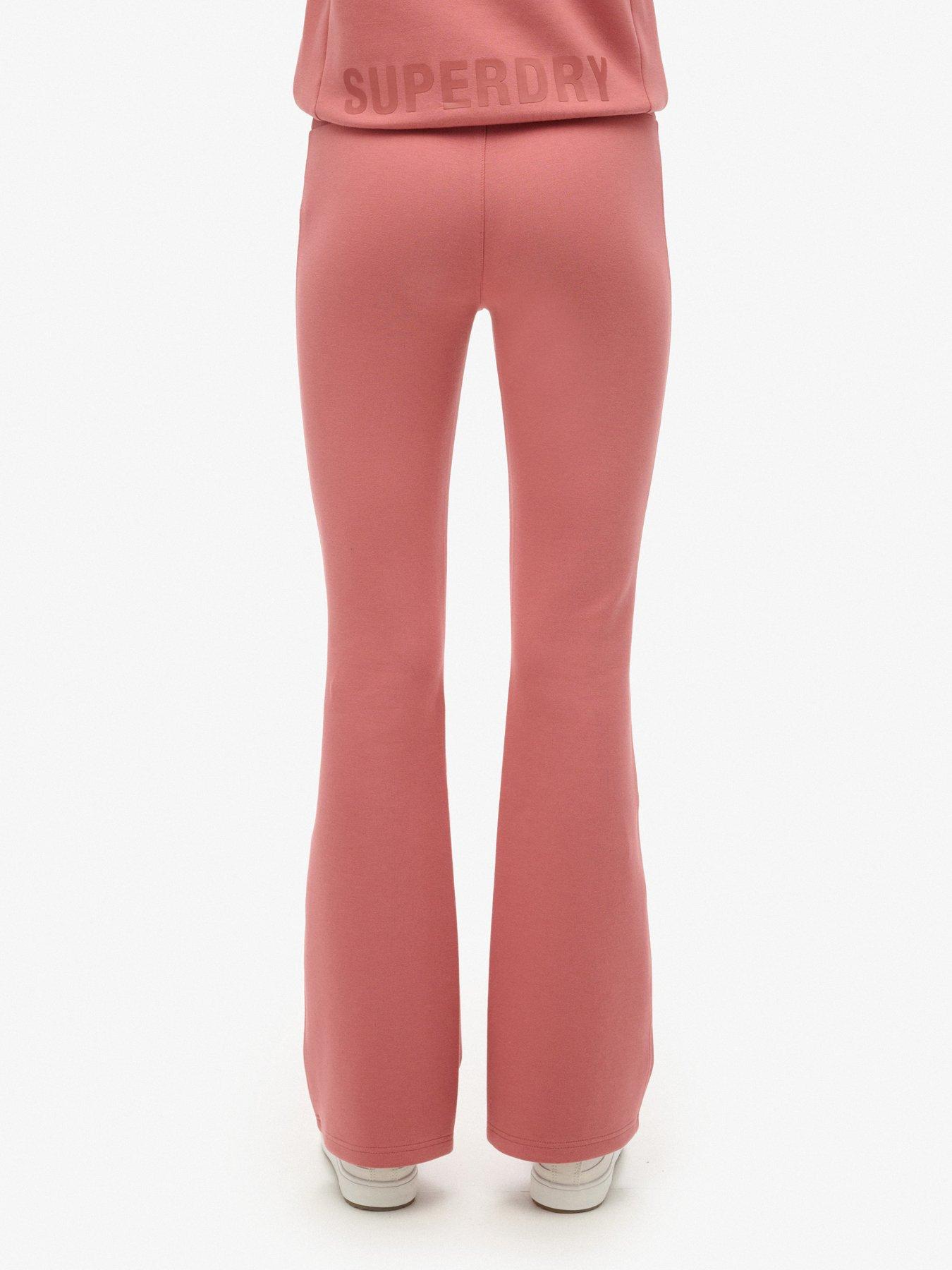 Pink flare joggers sale