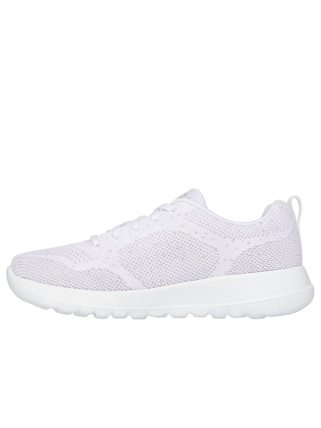 Skechers Go Walk Joy Engineered Knitted Trainer White Textile