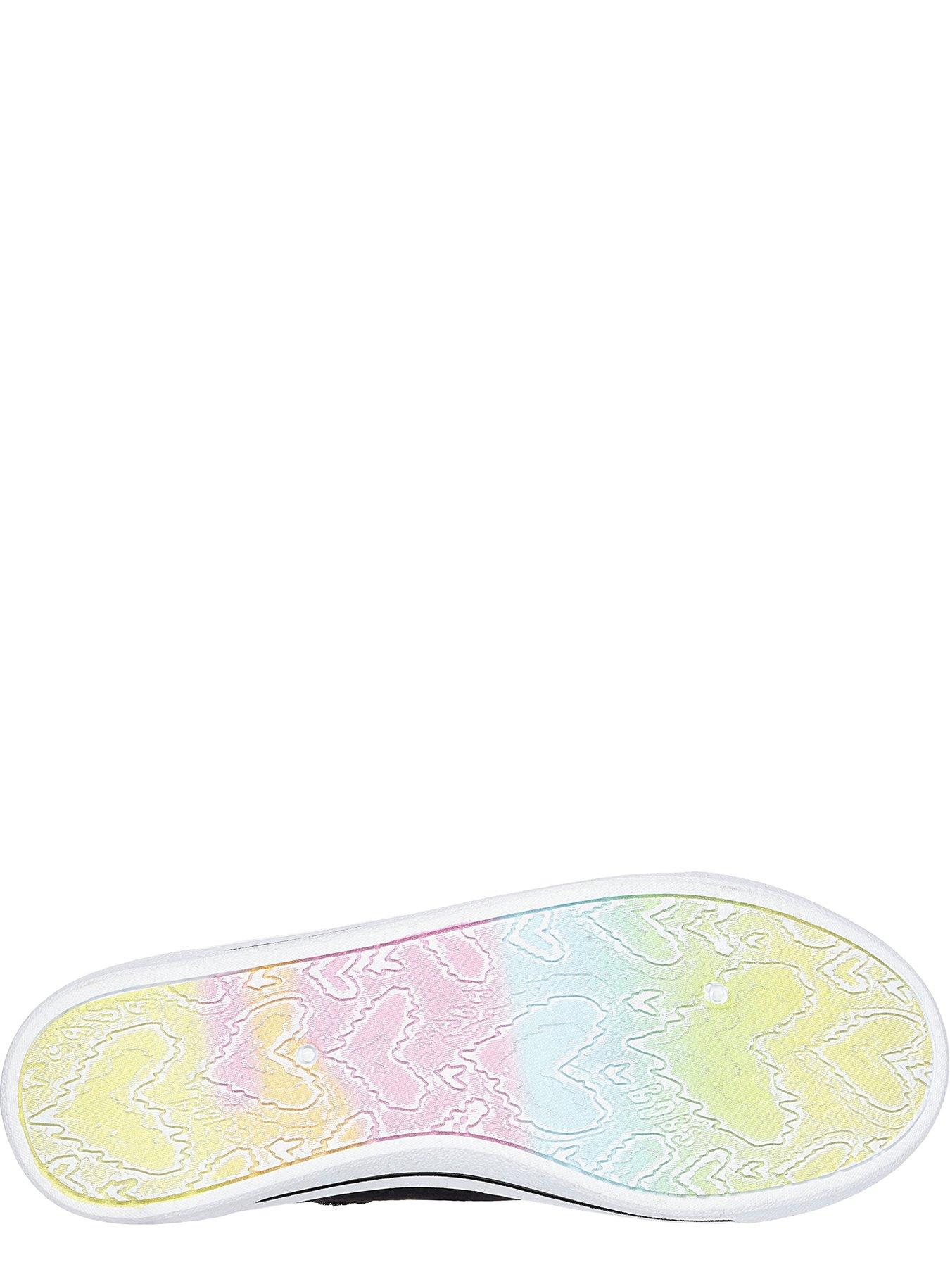 Image 4 of 5 of Skechers B Cute 2.0 Slip On Faux Lace Canvas Trainer - Black Canvas