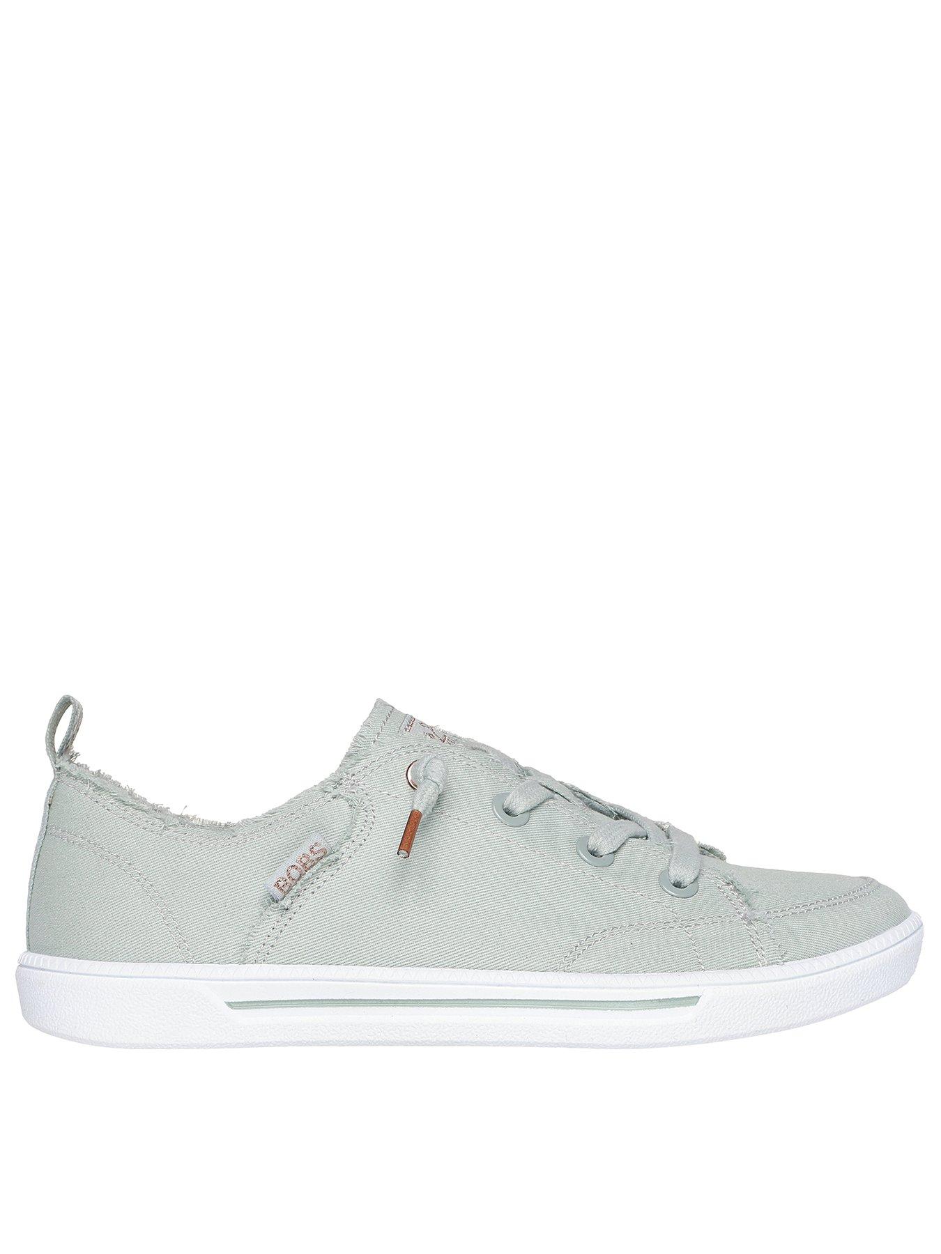 undefined B Cute 2.0 Frayed Canvas Slip Ontrainer - Mint Canvas