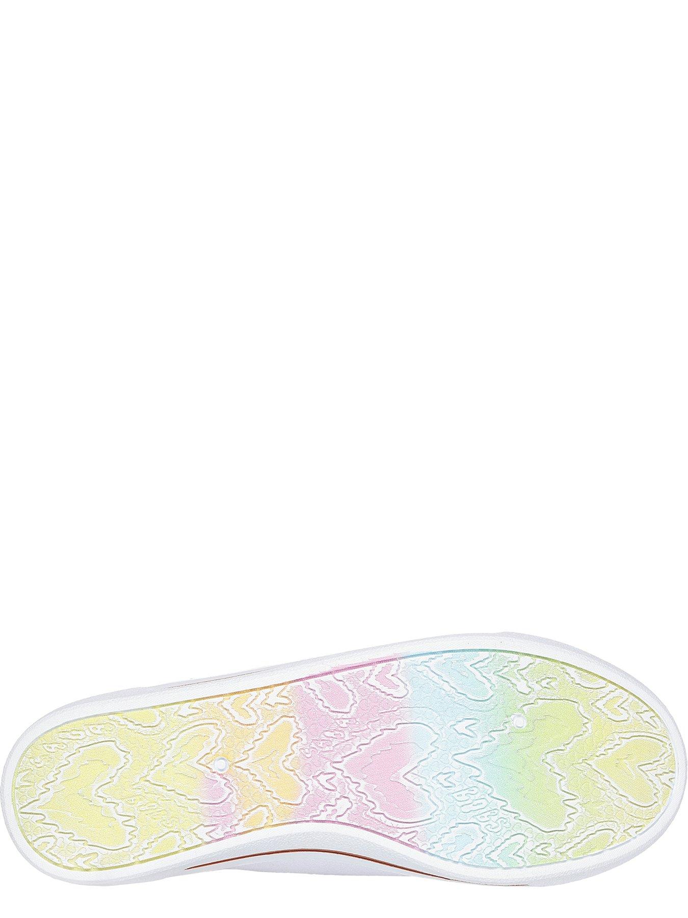 Image 4 of 5 of Skechers B Cute 2.0 Slip On Faux Lace Canvas Trainer - White Canvas