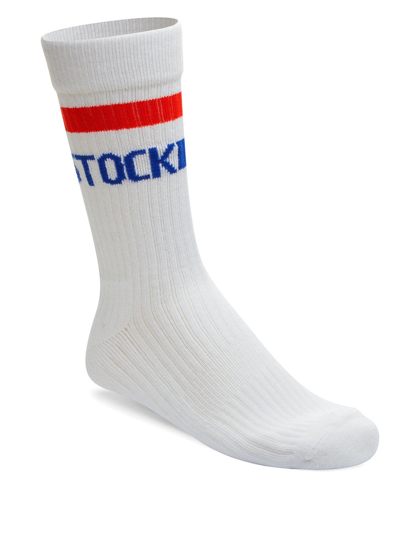 Birkenstock Cotton Crew Stripe Socks - White