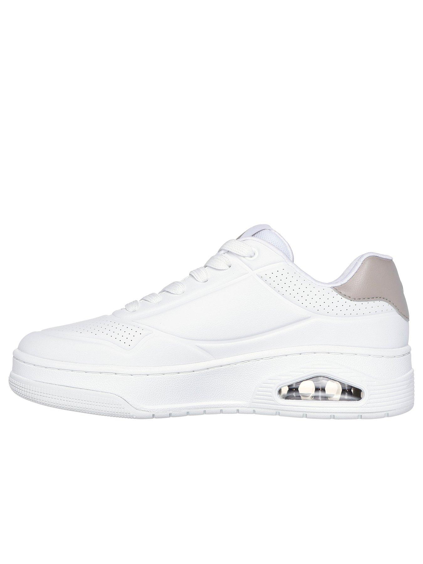 Image 5 of 5 of Skechers Uno Court Embossed Duraleather Lace Up Fashion Sneakers - Duraleather/ Natural Trim