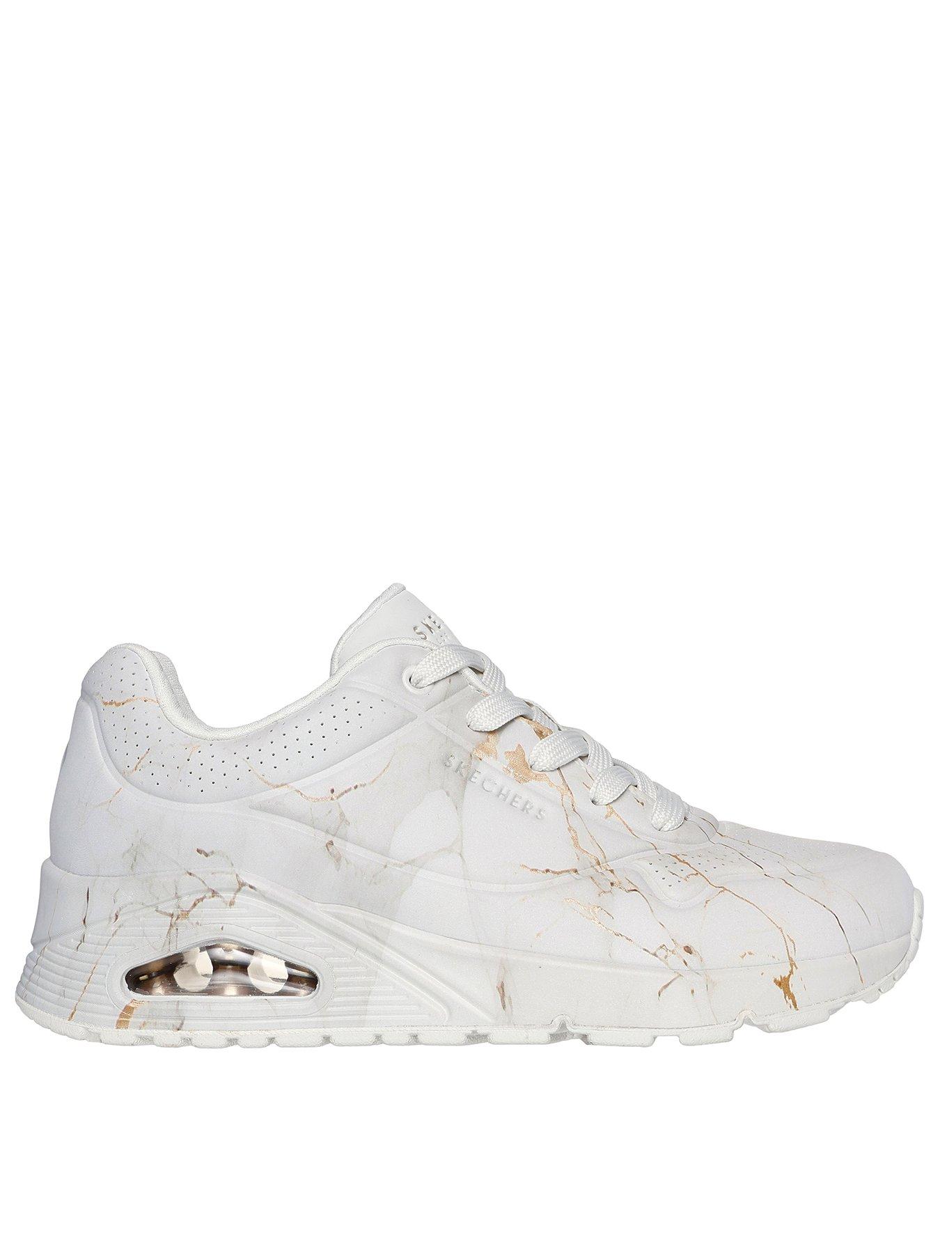 undefined Uno Marbel Marvel Duraleather Trainer - Cream