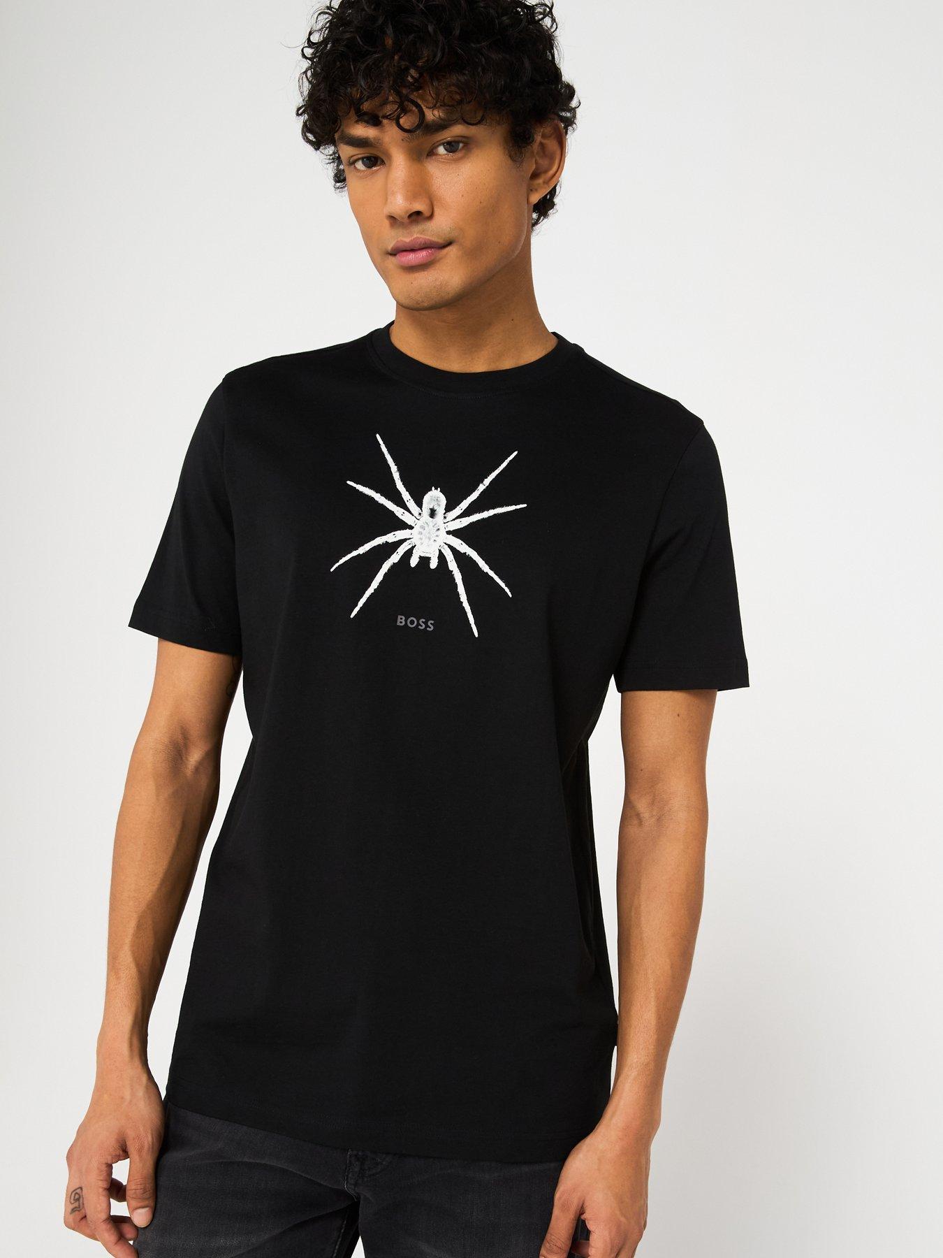 Image 1 of 4 of BOSS TE Spiderbat Regular Fit T-Shirt - Black