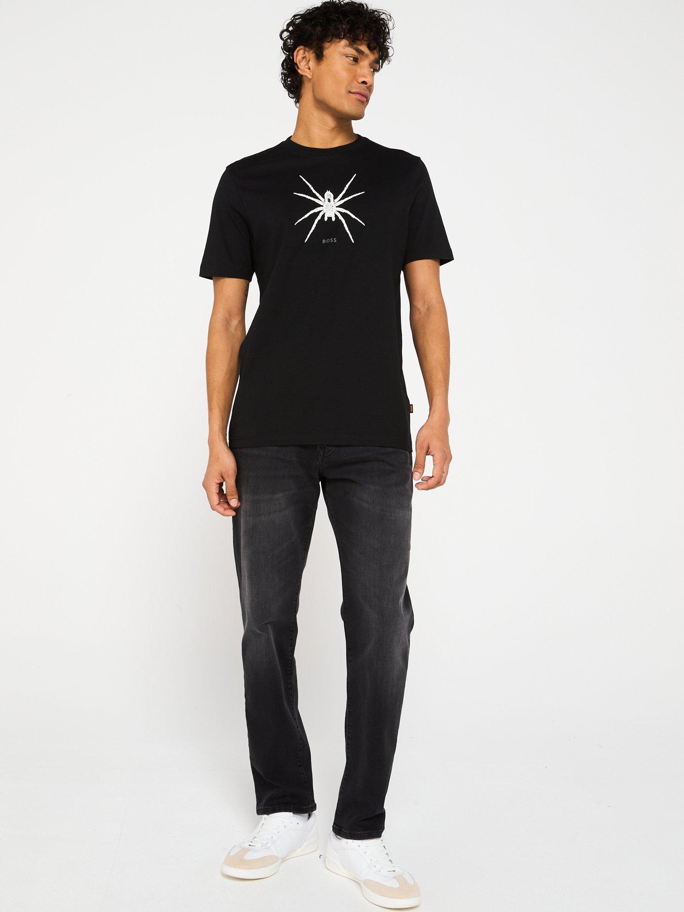 Image 3 of 4 of BOSS TE Spiderbat Regular Fit T-Shirt - Black