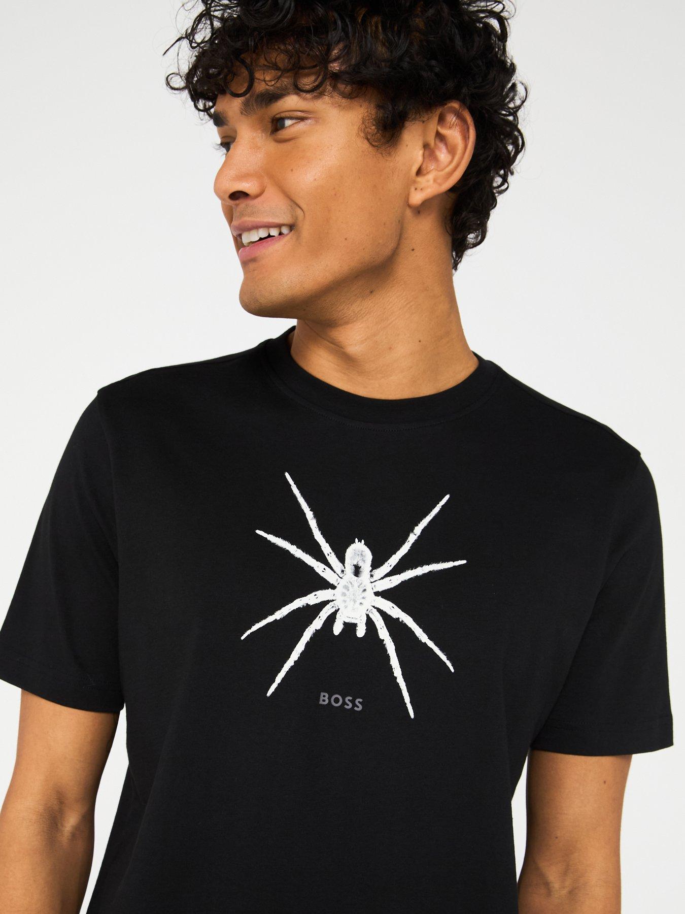 Image 4 of 4 of BOSS TE Spiderbat Regular Fit T-Shirt - Black