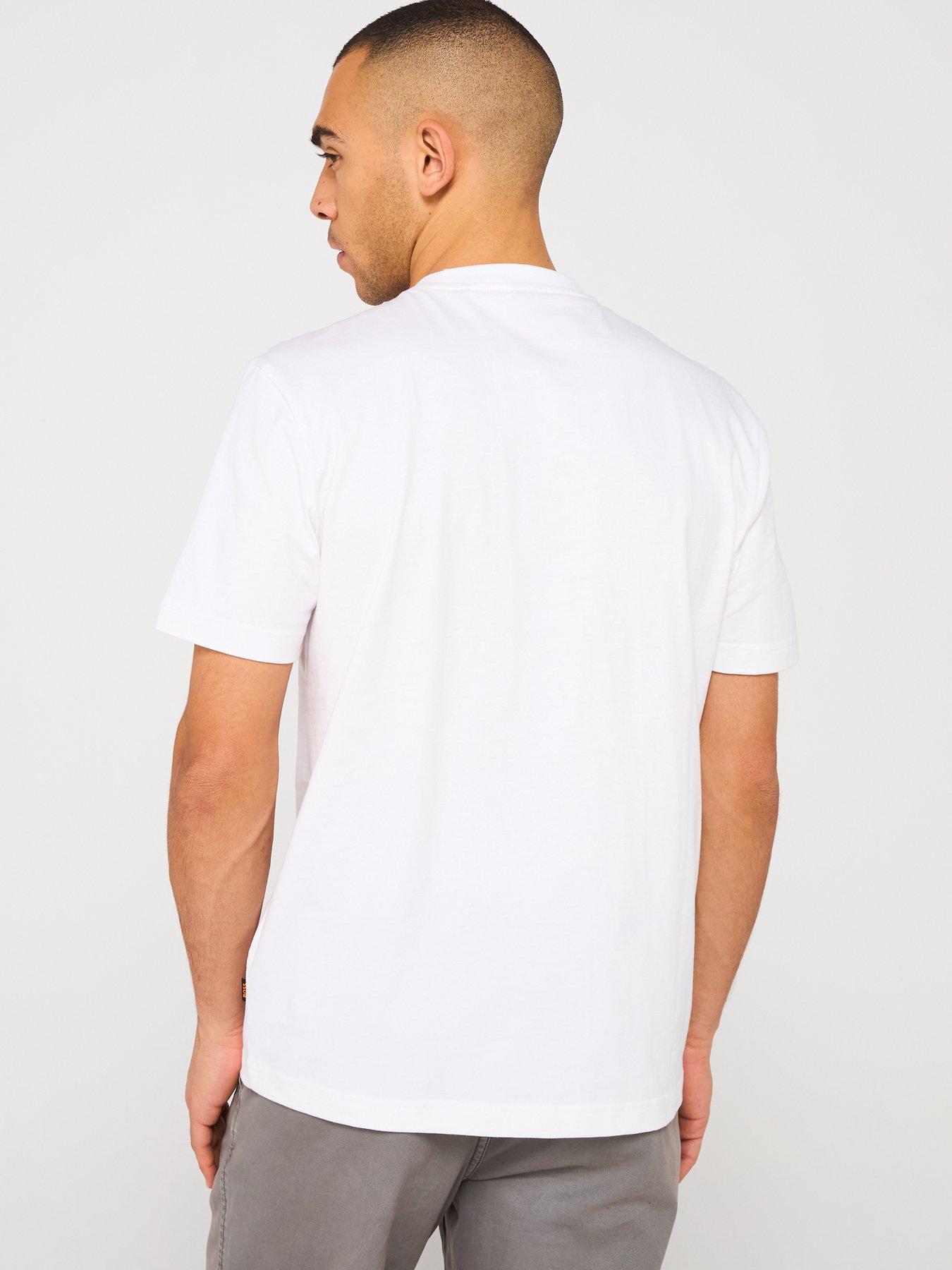 Image 2 of 4 of BOSS Te Spiderbat Regular Fit T-Shirt - White