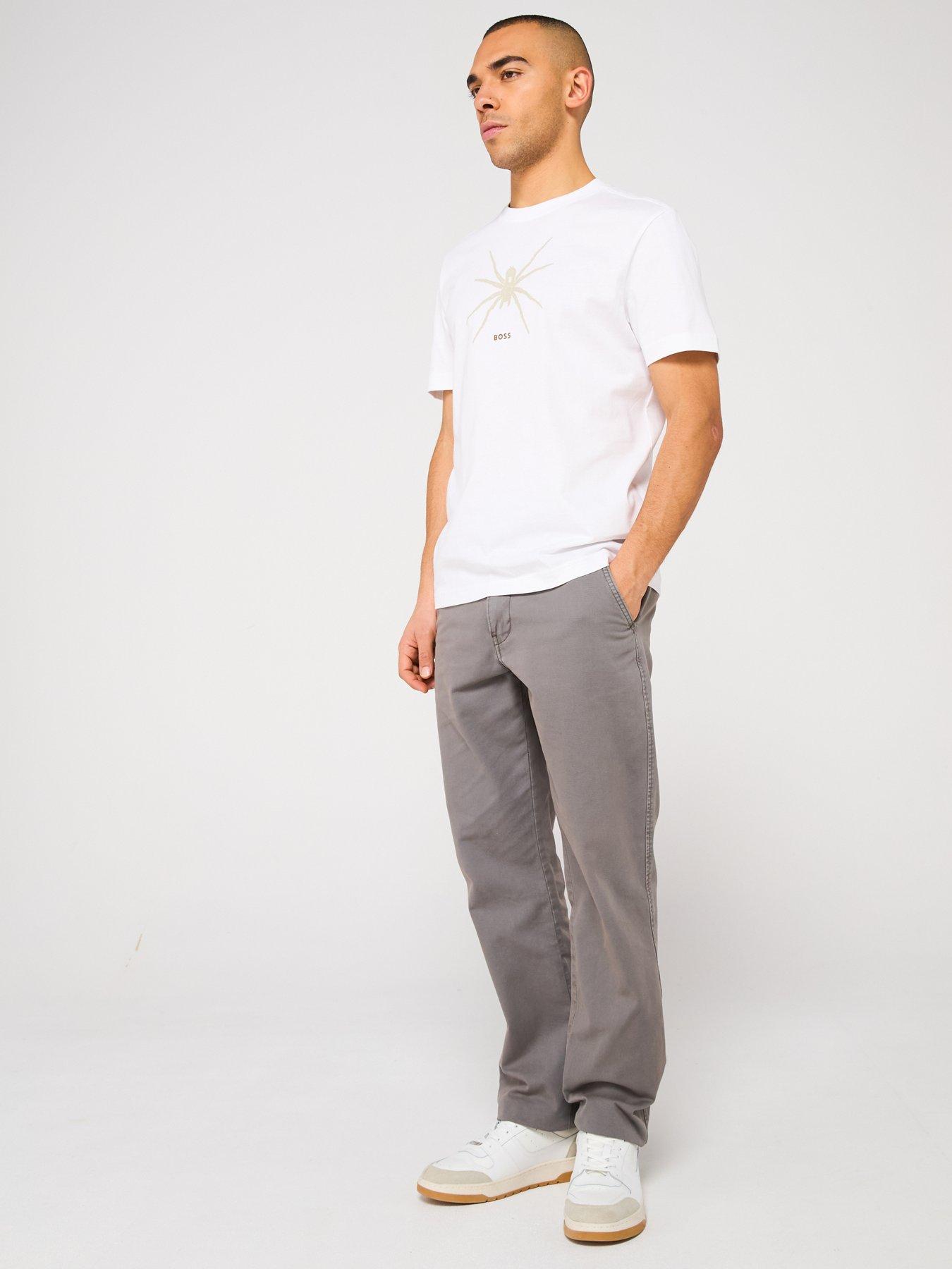 Image 3 of 4 of BOSS Te Spiderbat Regular Fit T-Shirt - White