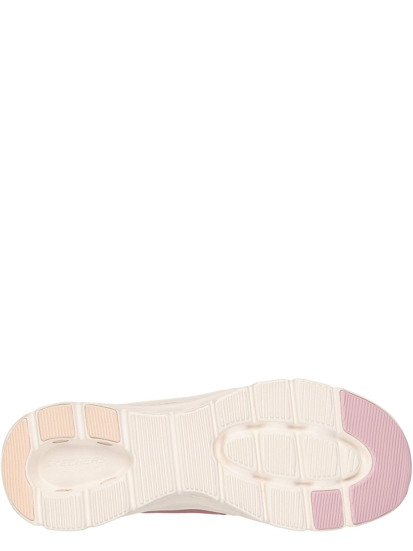 Image 4 of 5 of Skechers Glide-Step Pro Mesh Bungee Slip-Ins - Dark Mauve Mesh/Light Mauve Trim