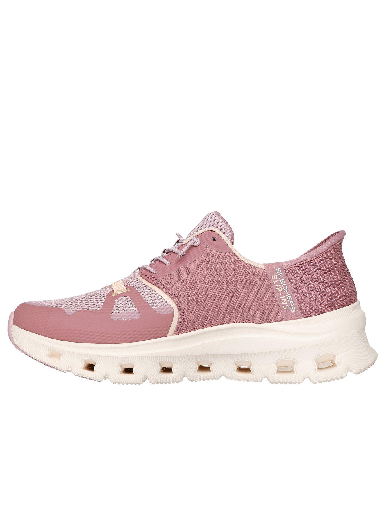Image 5 of 5 of Skechers Glide-Step Pro Mesh Bungee Slip-Ins - Dark Mauve Mesh/Light Mauve Trim