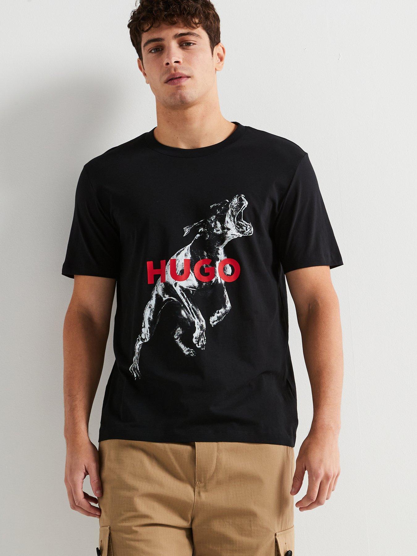 undefined Deyladec Regular Fit Dog Logo T-Shirt - Black