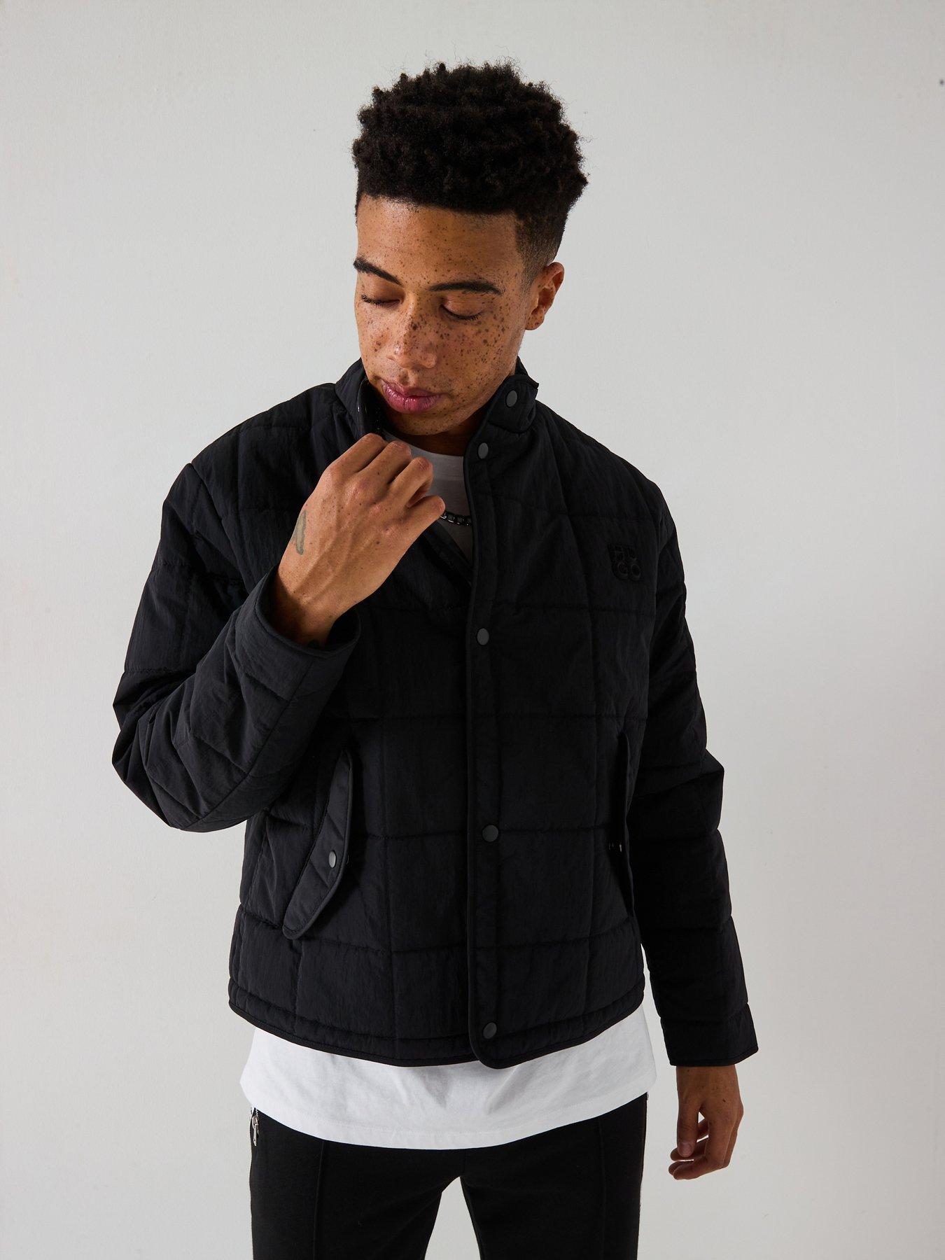 undefined Birol2511 Square Quilted Harrington Jacket - Black