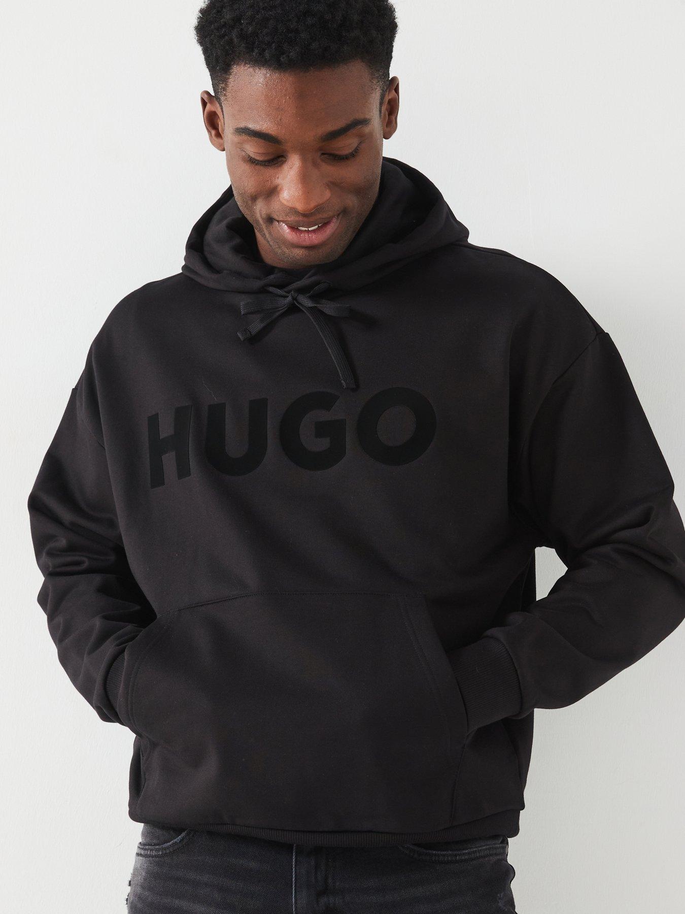 undefined Ditchie Oversized Tonal Logo Hoodie - Black