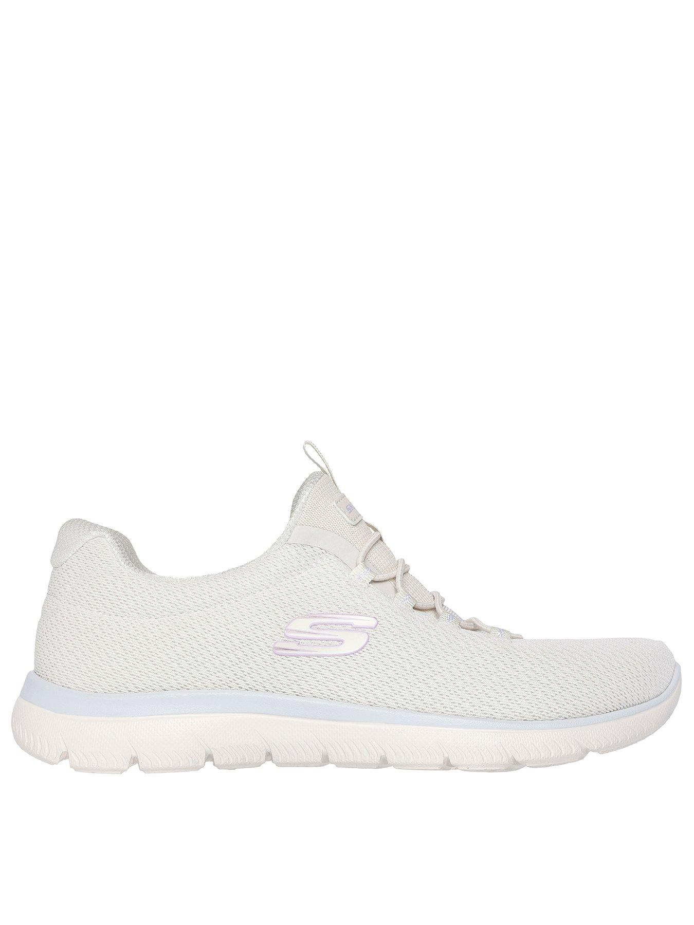 undefined Summits Mesh Bungee Slip On Trainer - Natural