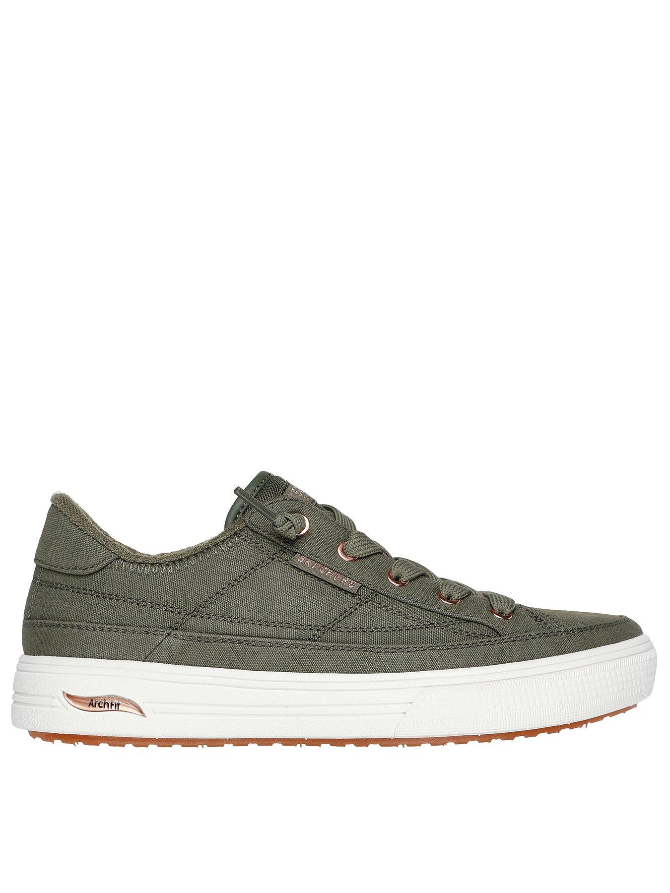 undefined Arch Fit Arcade Canvas Trainer - Olive