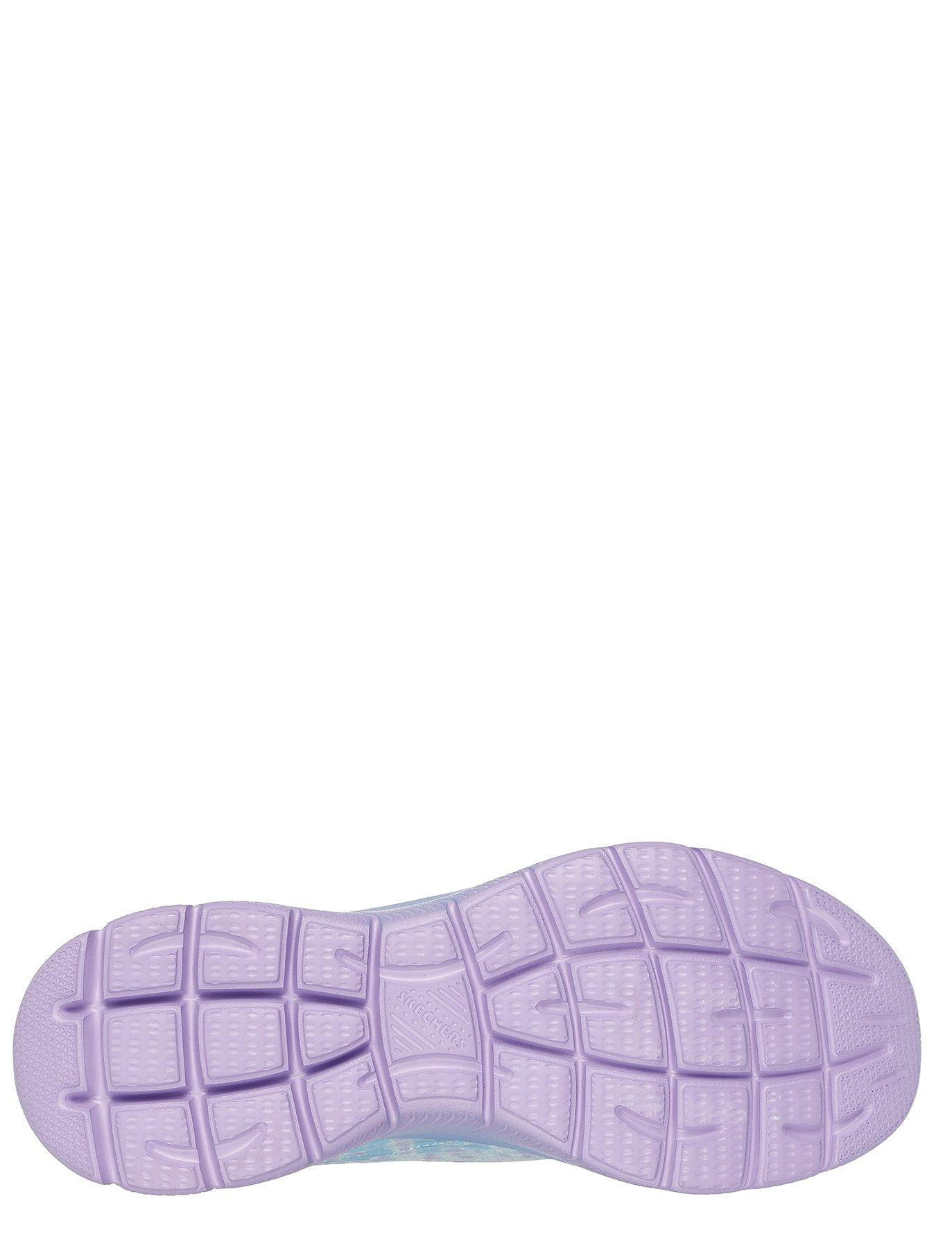 Image 4 of 5 of Skechers Summits Breathable Monomesh Bungee Slip-On W/ Memory Foam Mesh/Lavender Trim - Light Blue